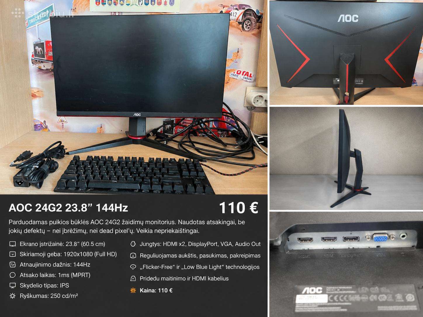 Aoc 144hz monitorius