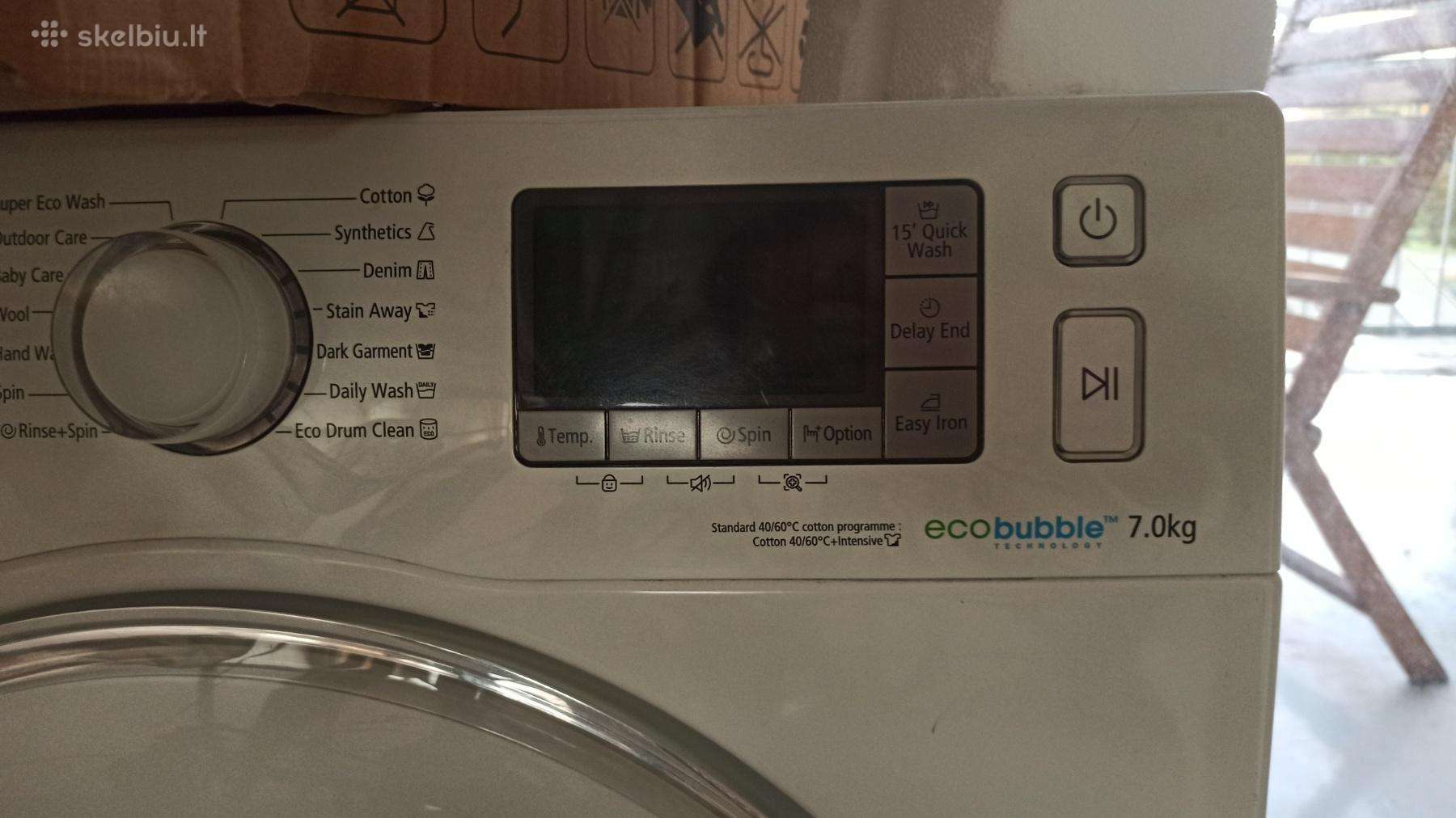 Parduodu skalbimo mašiną Samsung pastatoma 7kg