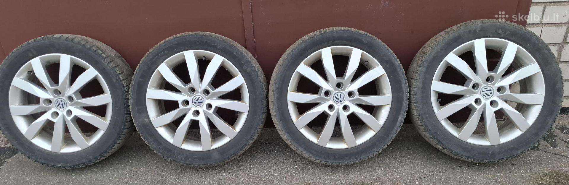 VW R17 Et48 ratlankiai su padangom