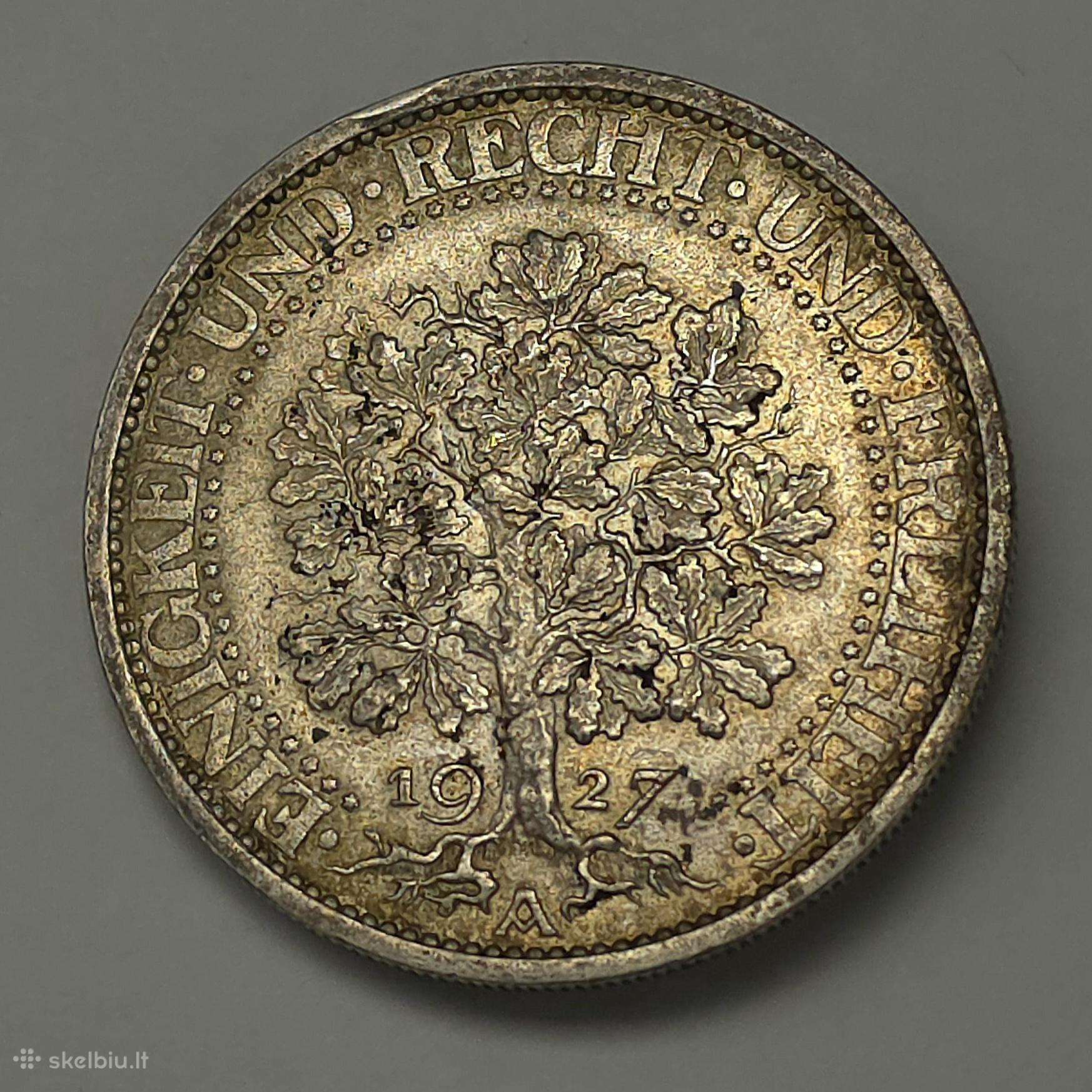 5 markės 1927 A (Eichbaum / Ąžuolas)