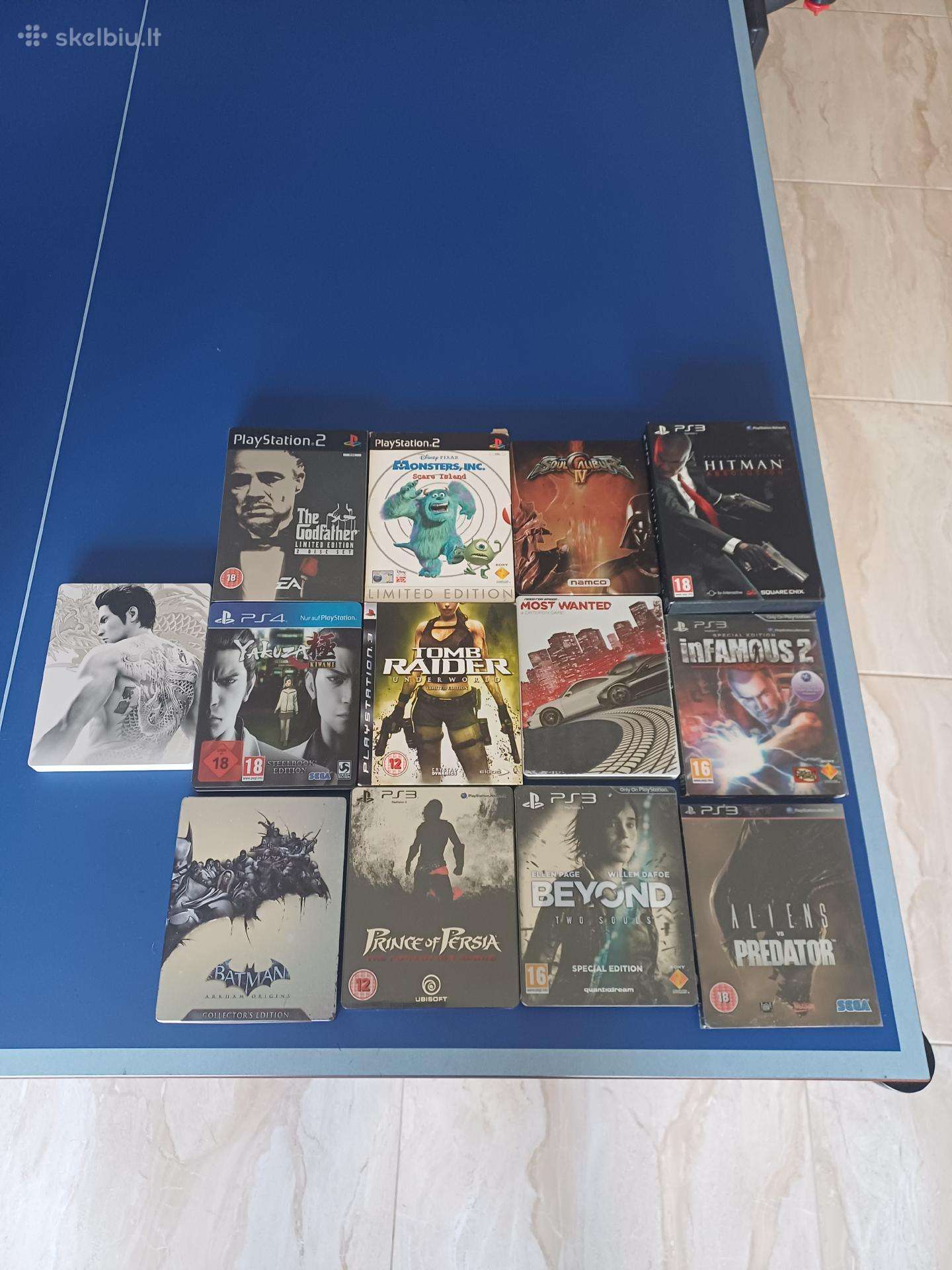 Playstation kolekcines bukles steelbook ir t.t.