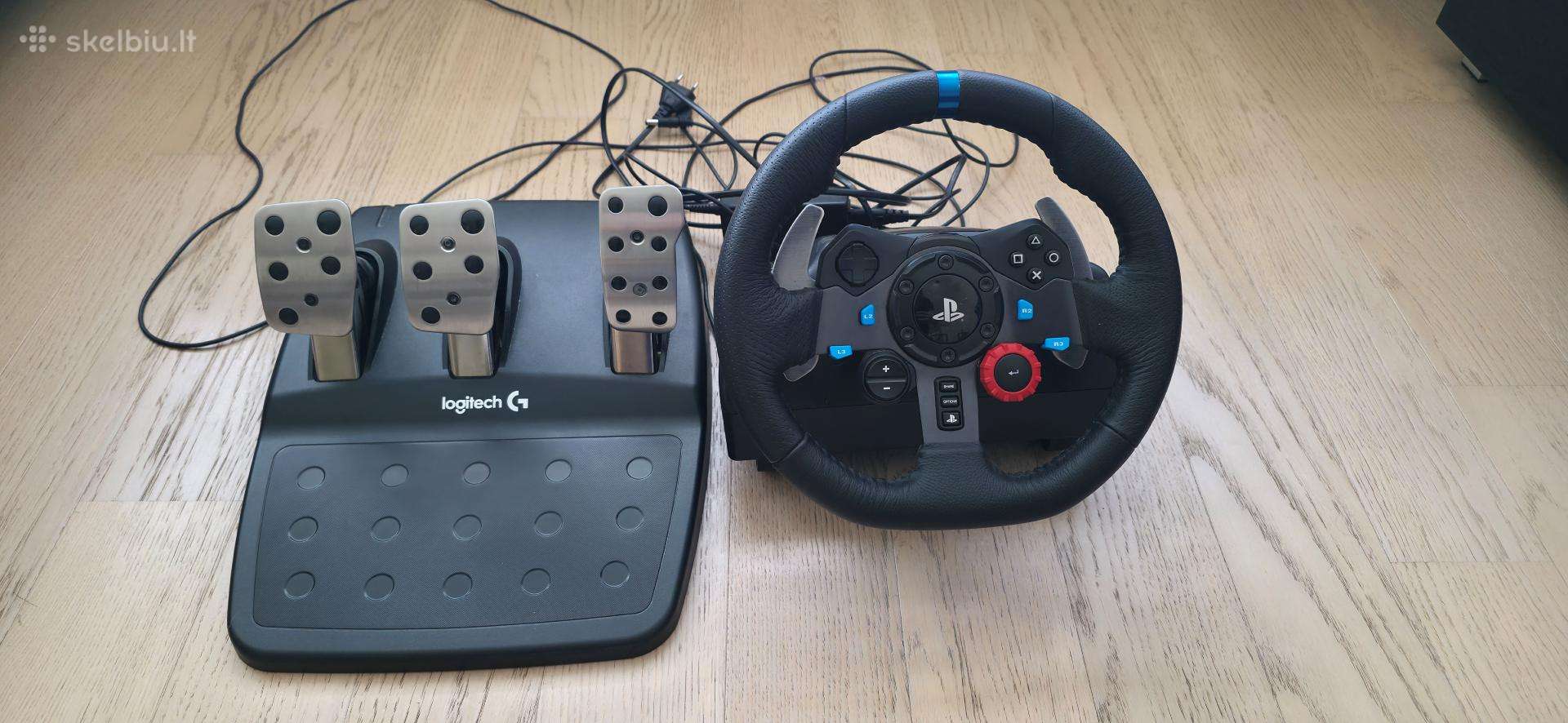Logitech G29 Driving Force vairas su pedalais