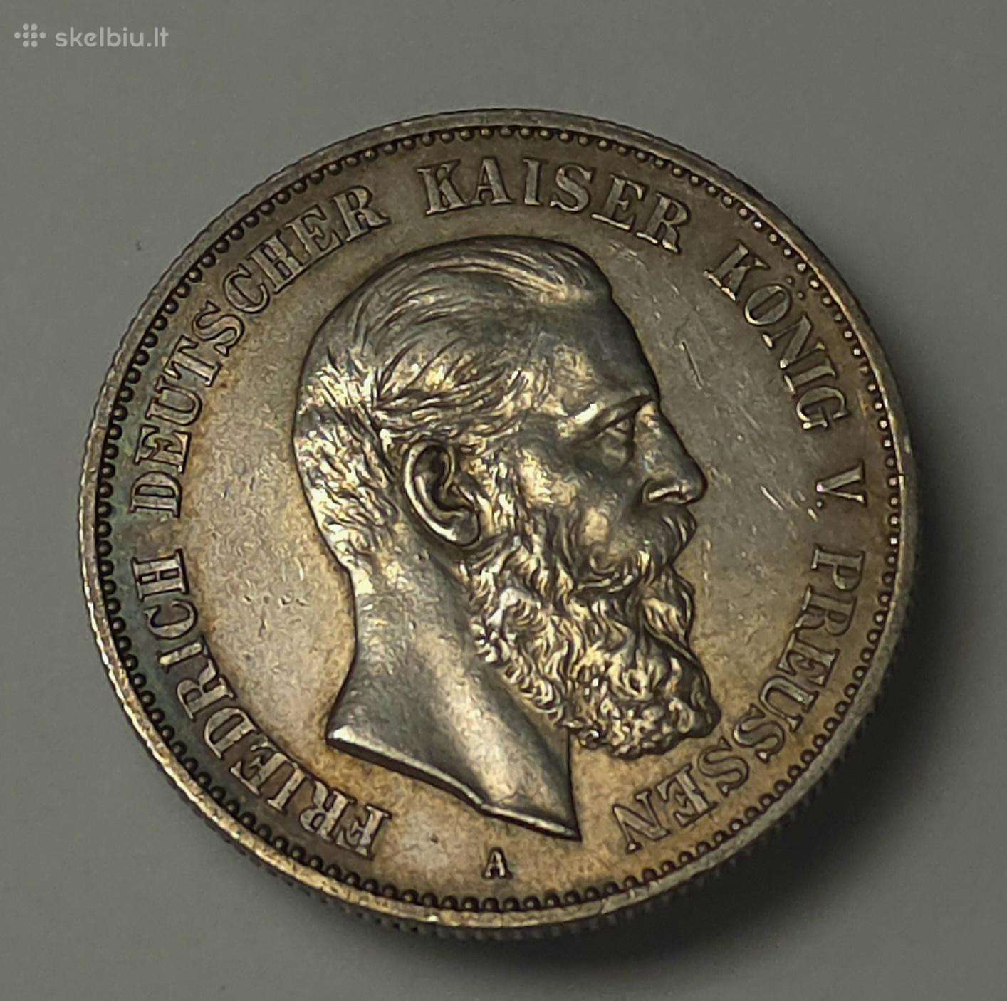 2 Mark 1888 A Prūsija (Frydrichas III)