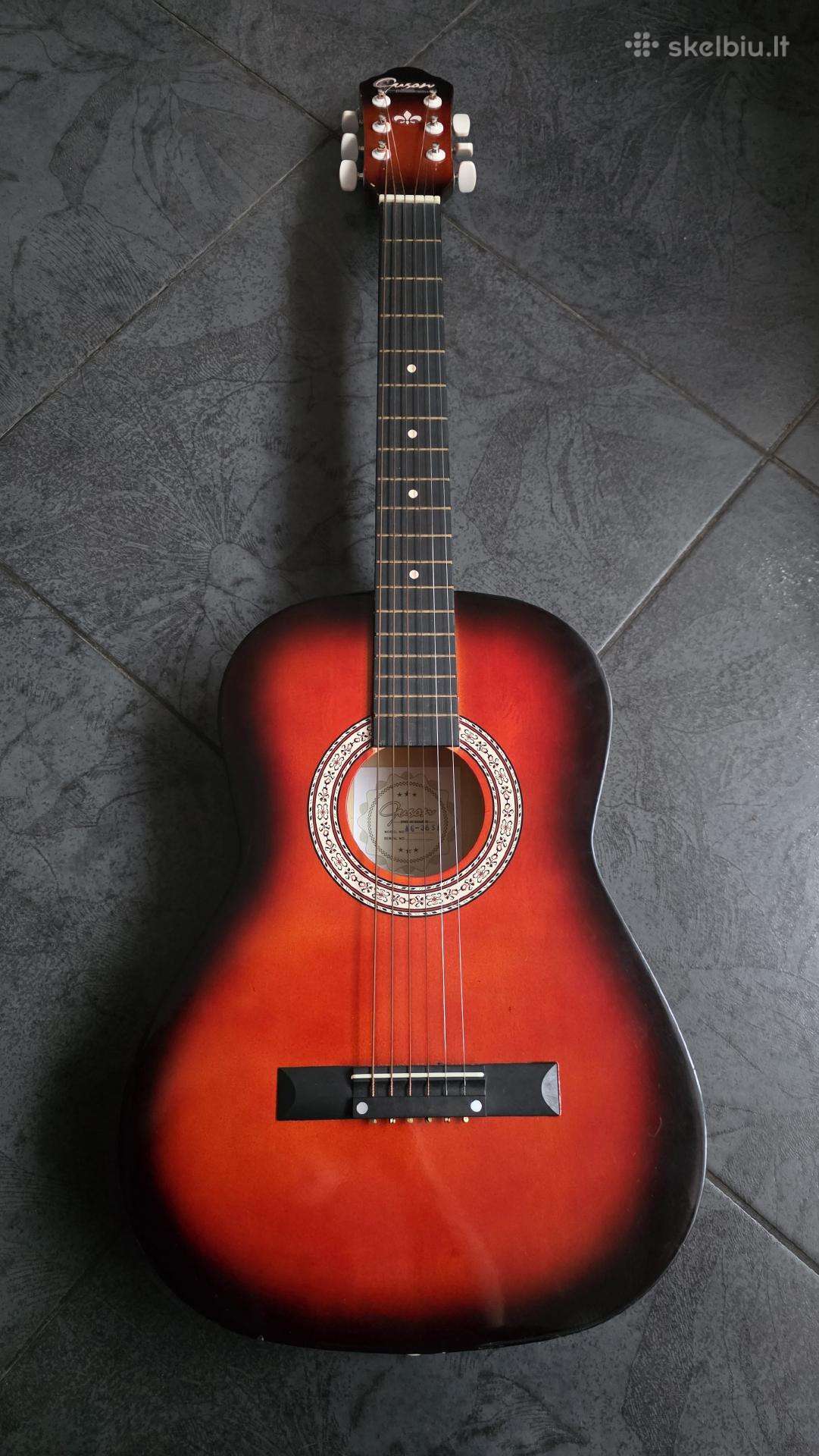 Akustinė gitara „Guson Ag-36 SB“ su dėklu (3/4)