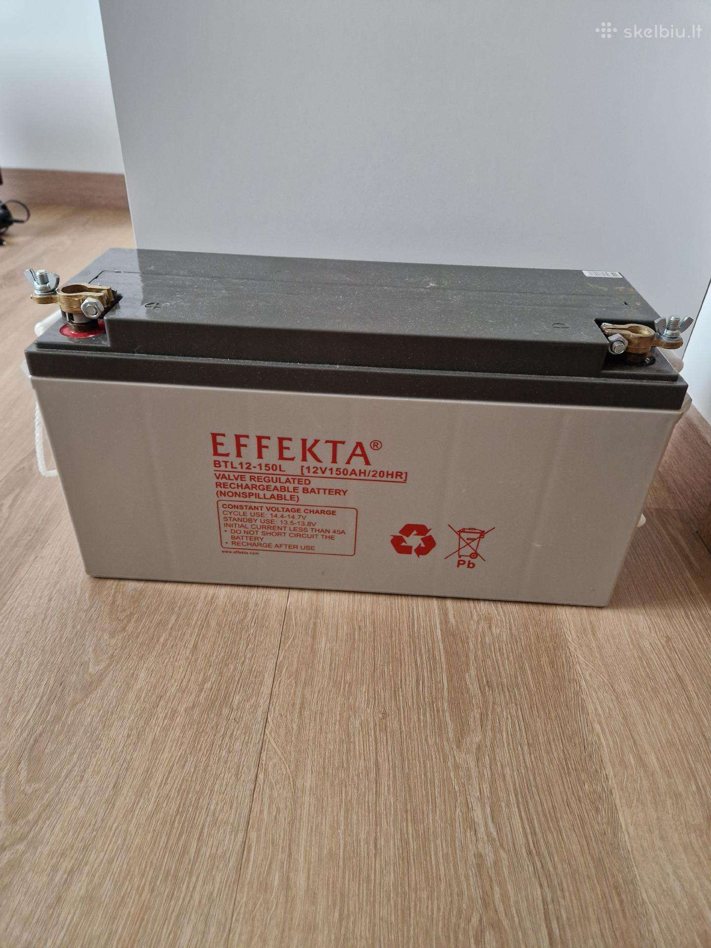 Effekta Btl12-150l 12v 150ah Agm akumuliatorius