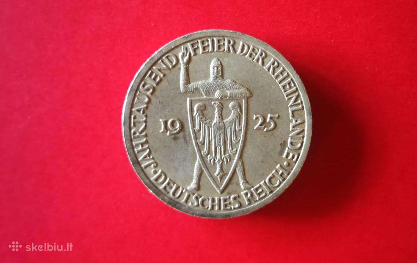 Vokietija 3 reichsmarkės, 1925
