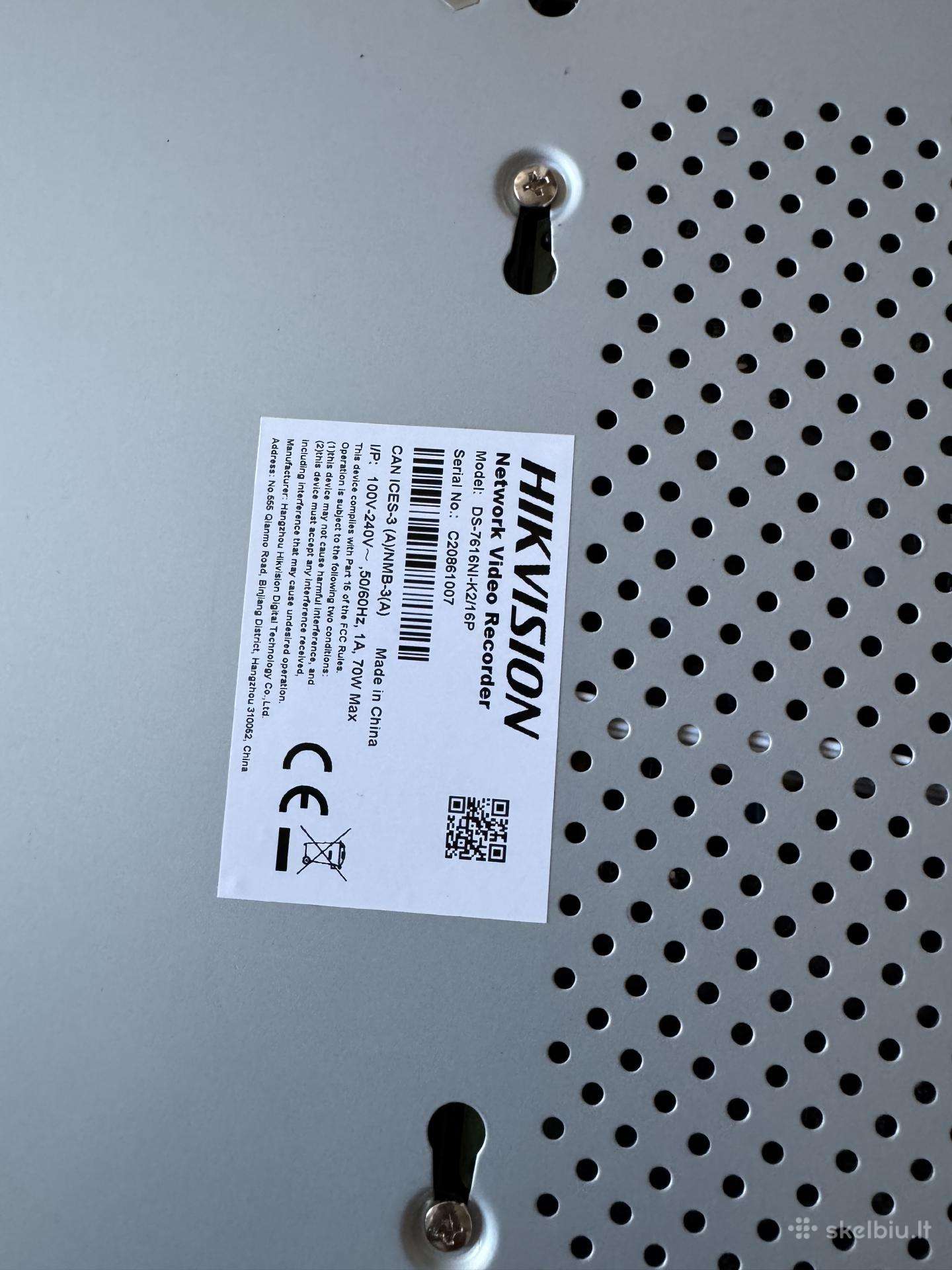 Hikvision DS-7616ni-k2/16p Nvr + 6tb HDD