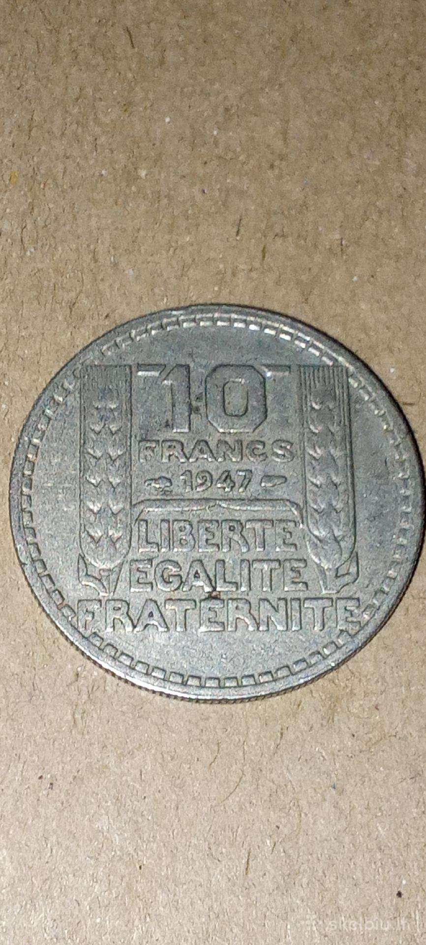 Prancūzija 10 frankų 1947
