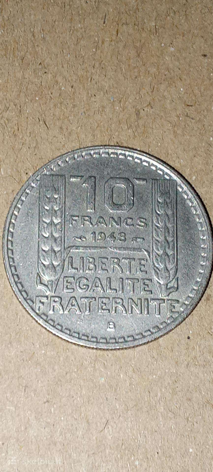 Prancūzija 10 frankų 1948
