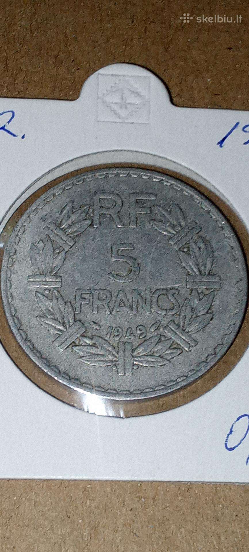 Prancūzija 5 frankai 1949