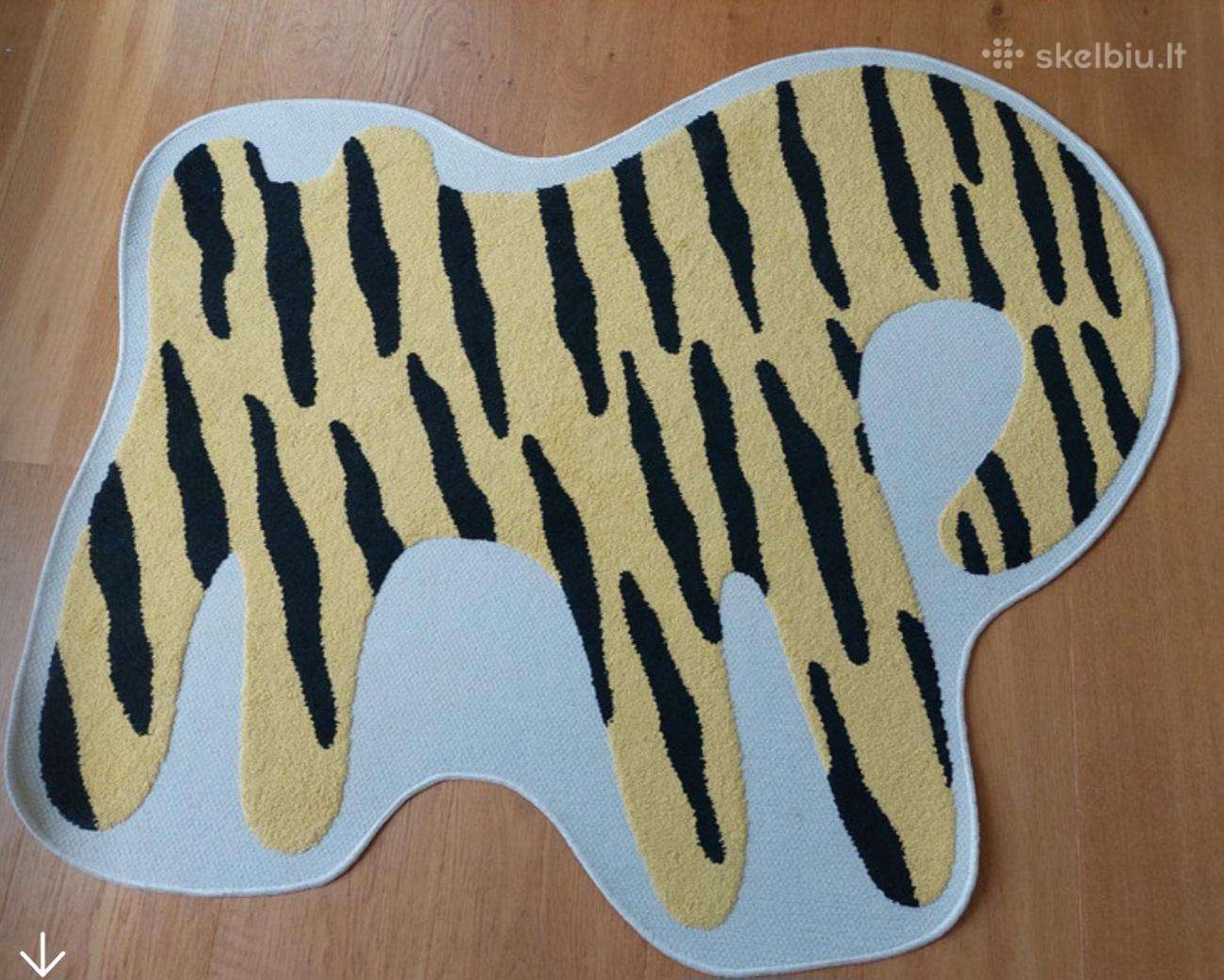 Ikea stilizuoto tigro rašto kilimas