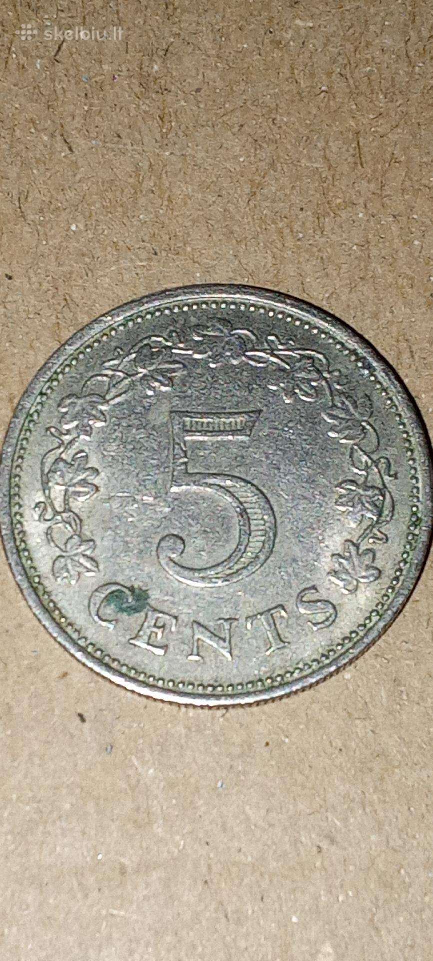 Malta 5 centai 1972