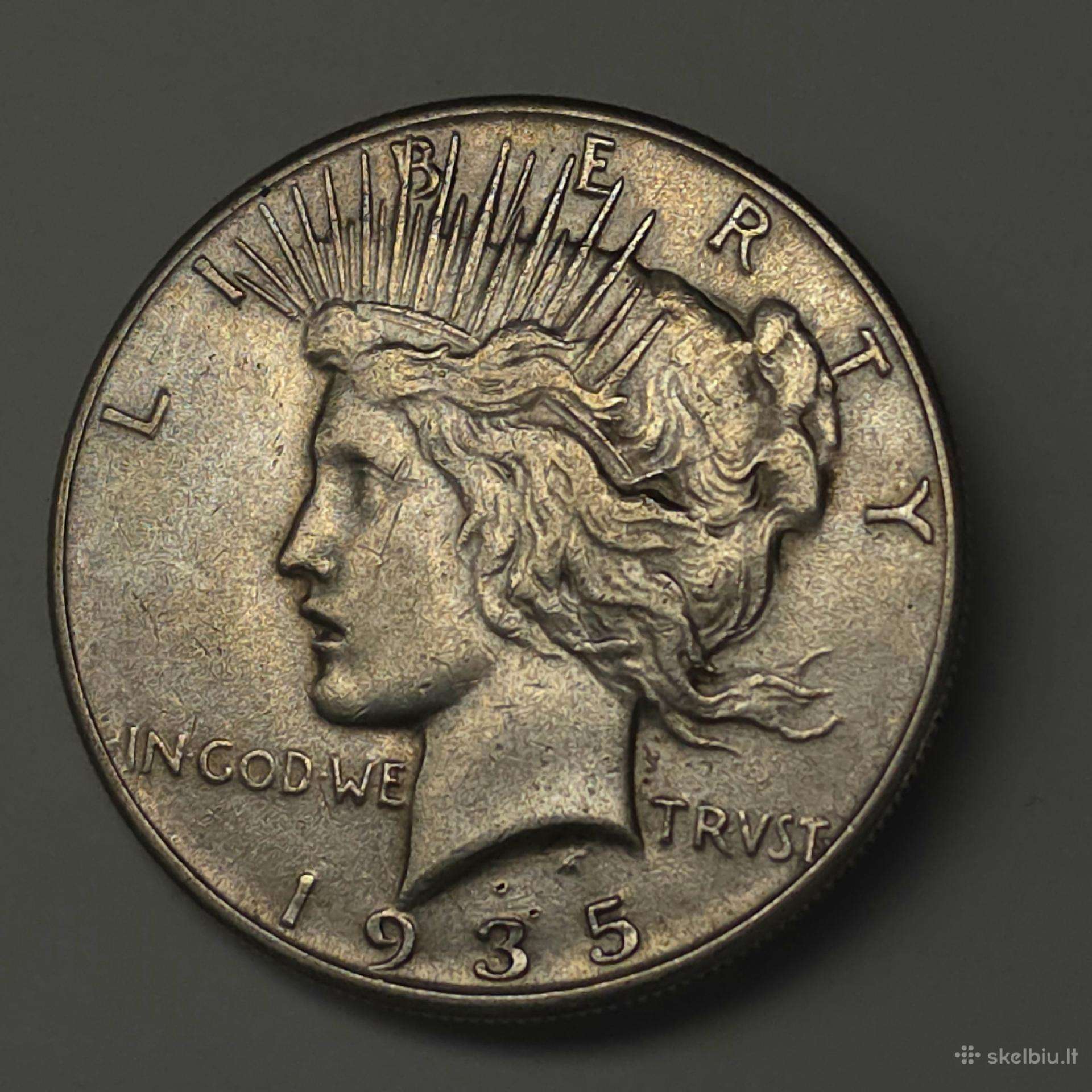 Sidabrinis JAV doleris – Peace Dollar (1935 m.)