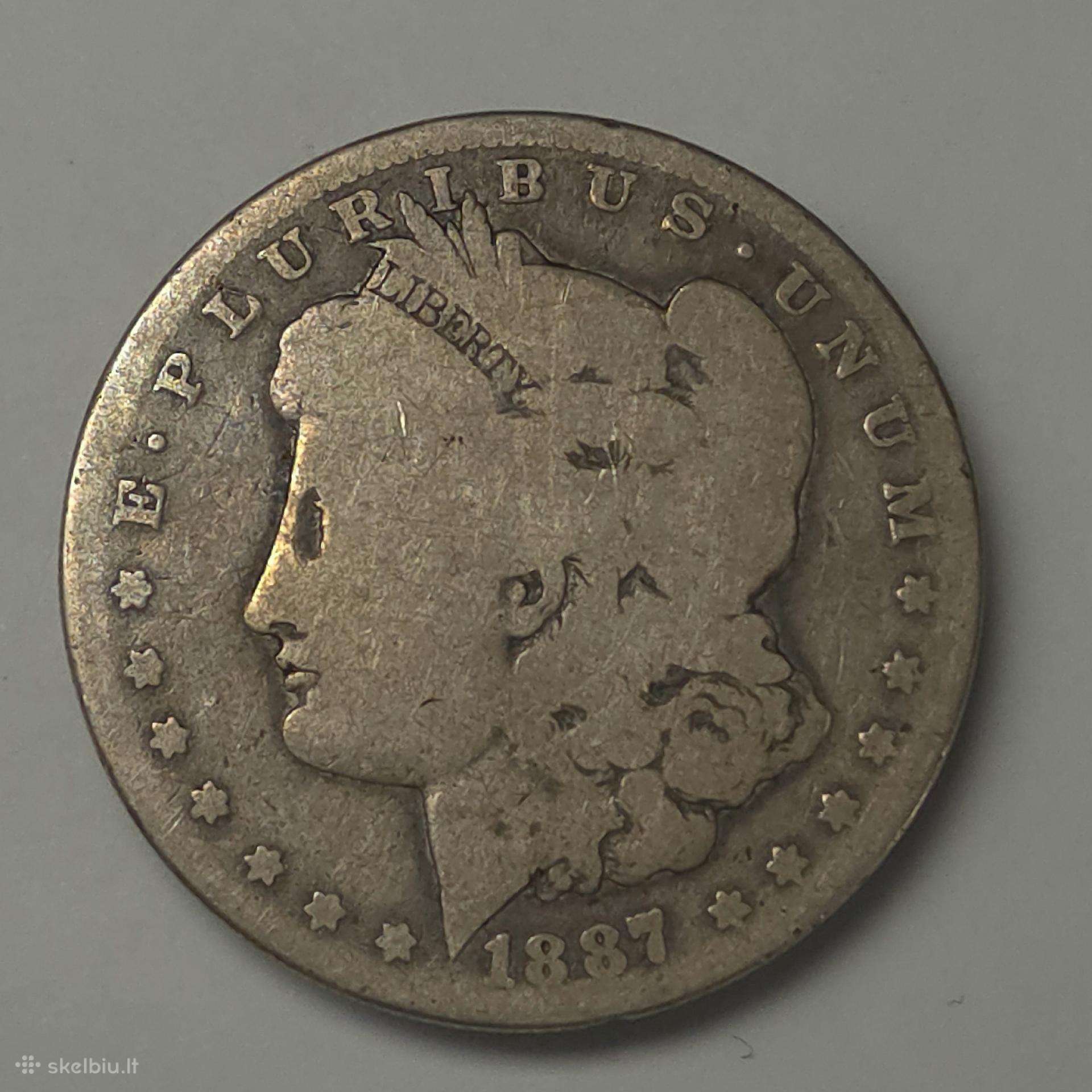 JAV doleris – Morgan Dollar 1887-o (New Orleans)