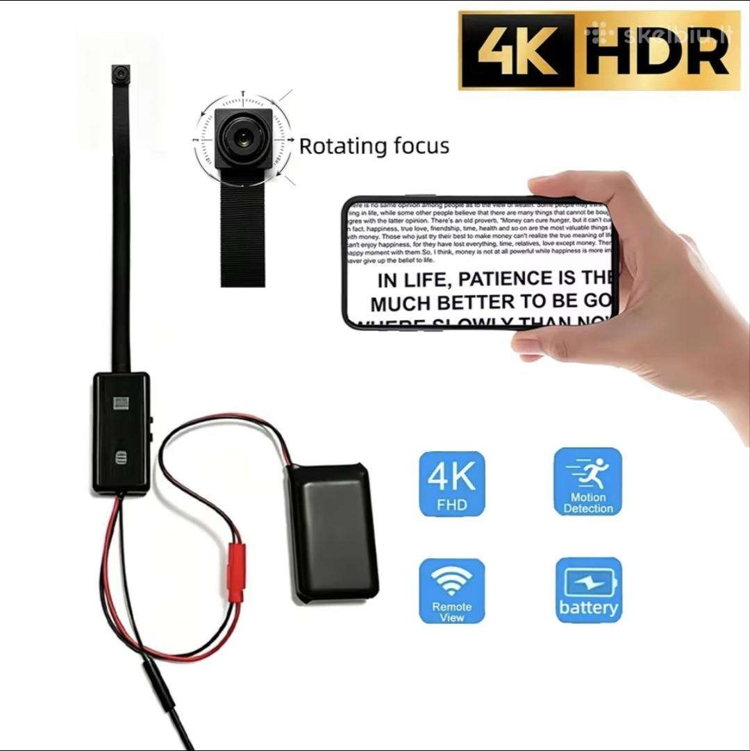 4k WiFi mini Kamera Tekstui