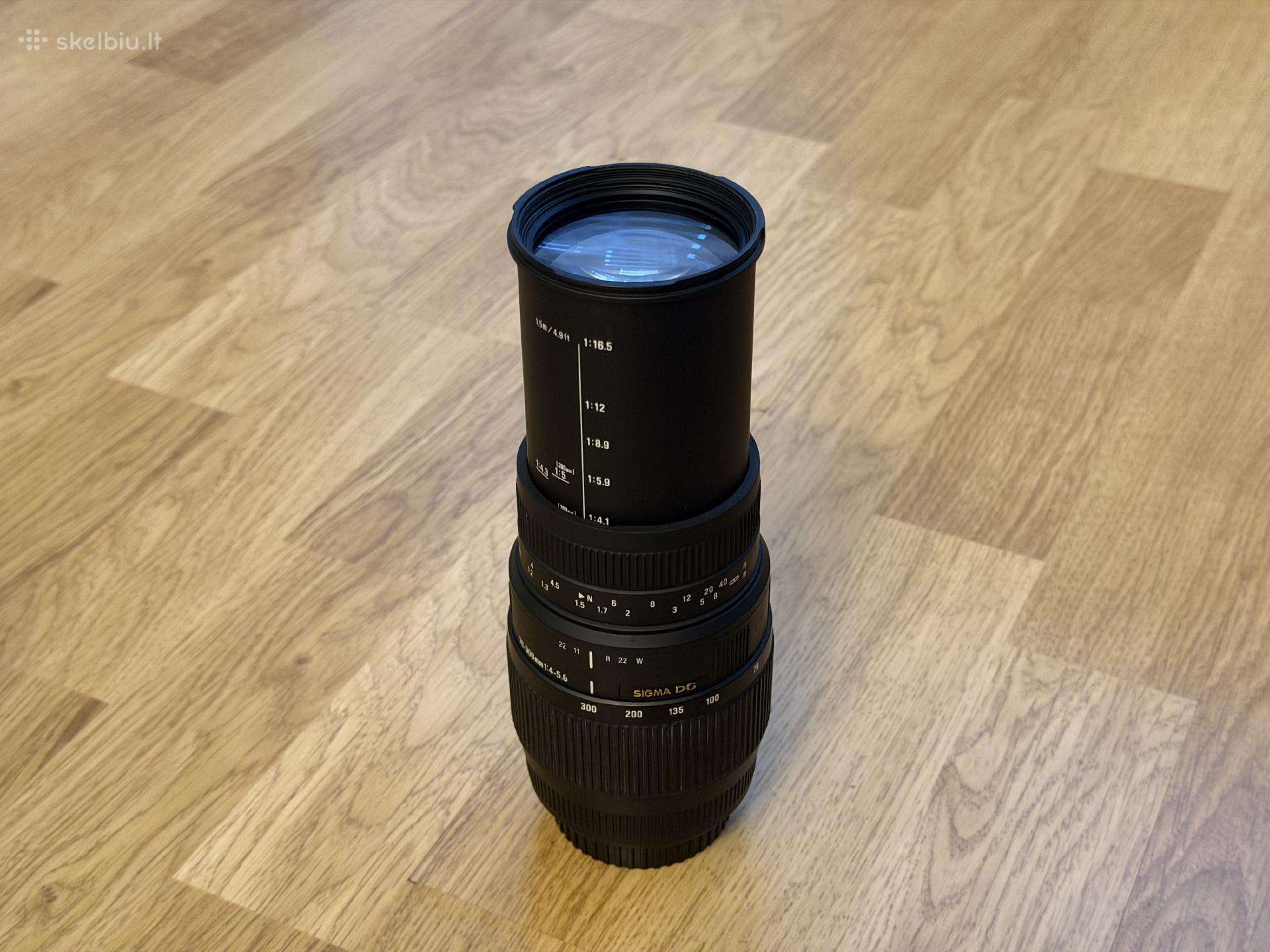 Sigma Dg 70–300mm 1:4–5.6 - Canon Ef objektyvas