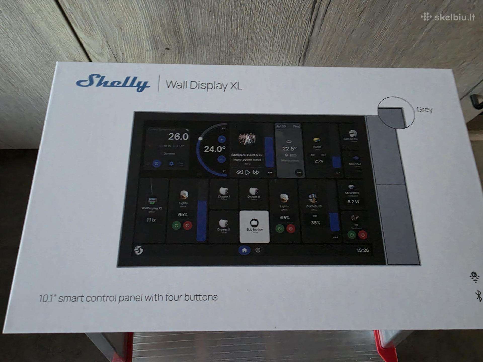 Shelly wall display XL (pilkas)