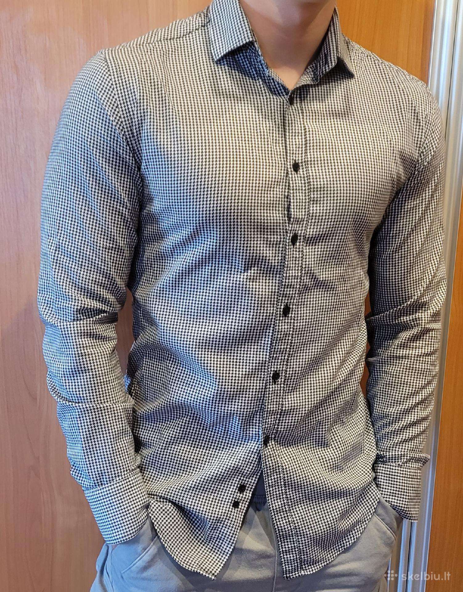 Vyriški marškiniai. M dydis (38). Slim fit.
