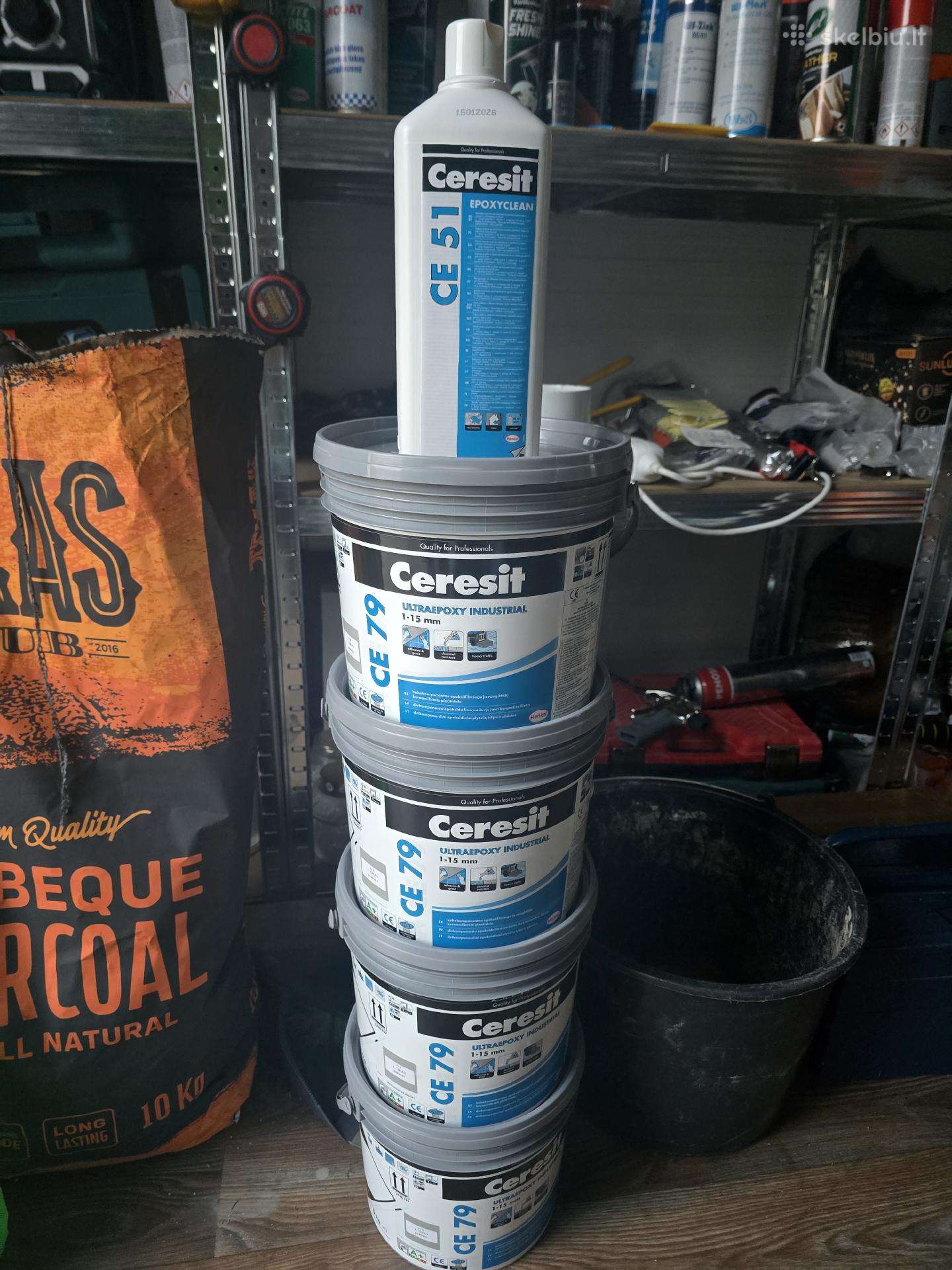 Ceresit Ce79 epoxy siūlių glaistas, Ce51 valiklis