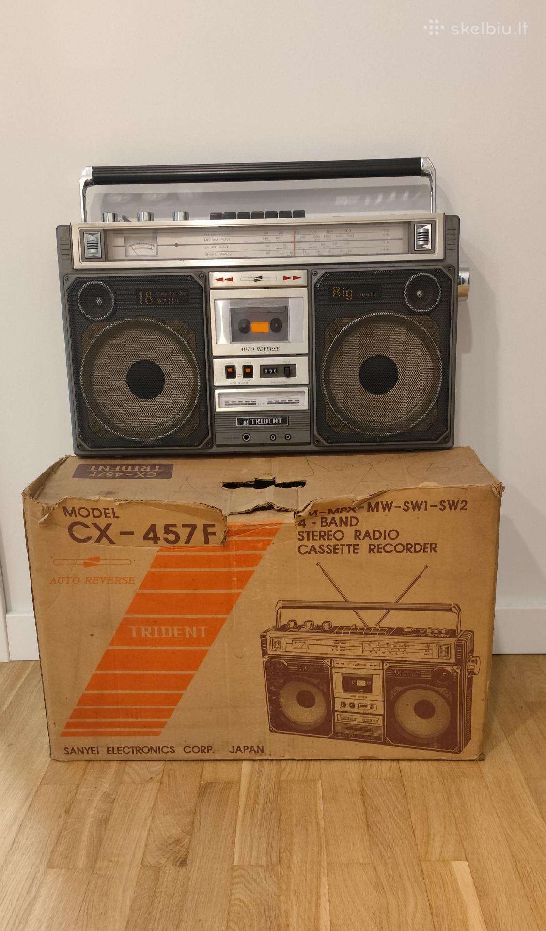 Vintažinis nešiojamas Boombox Trident CX 457 F