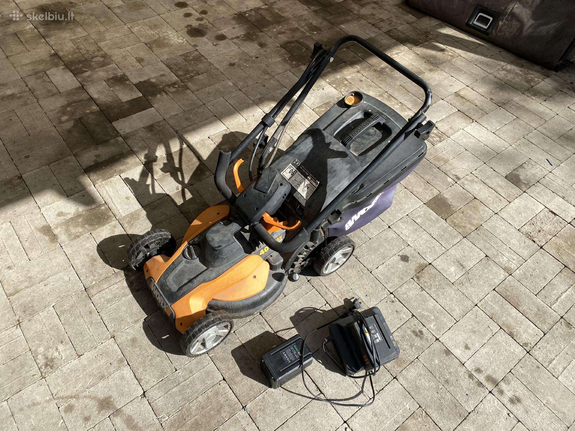 Worx akumuliatorinė žoliapjovė