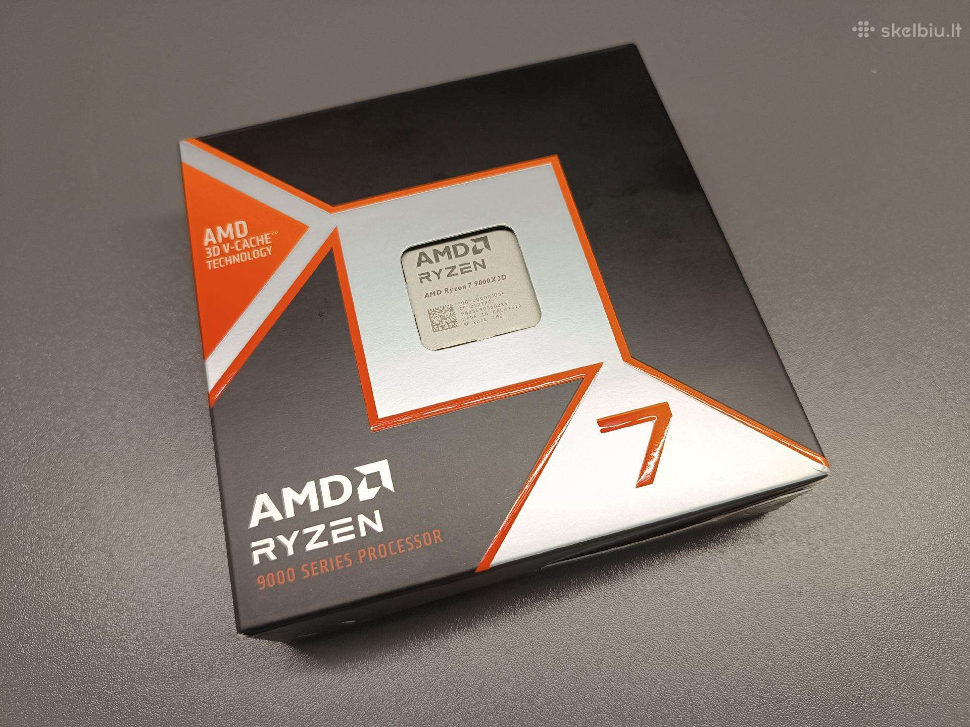 Naujas Amd Ryzen 7 9800x3d su Lt garantija