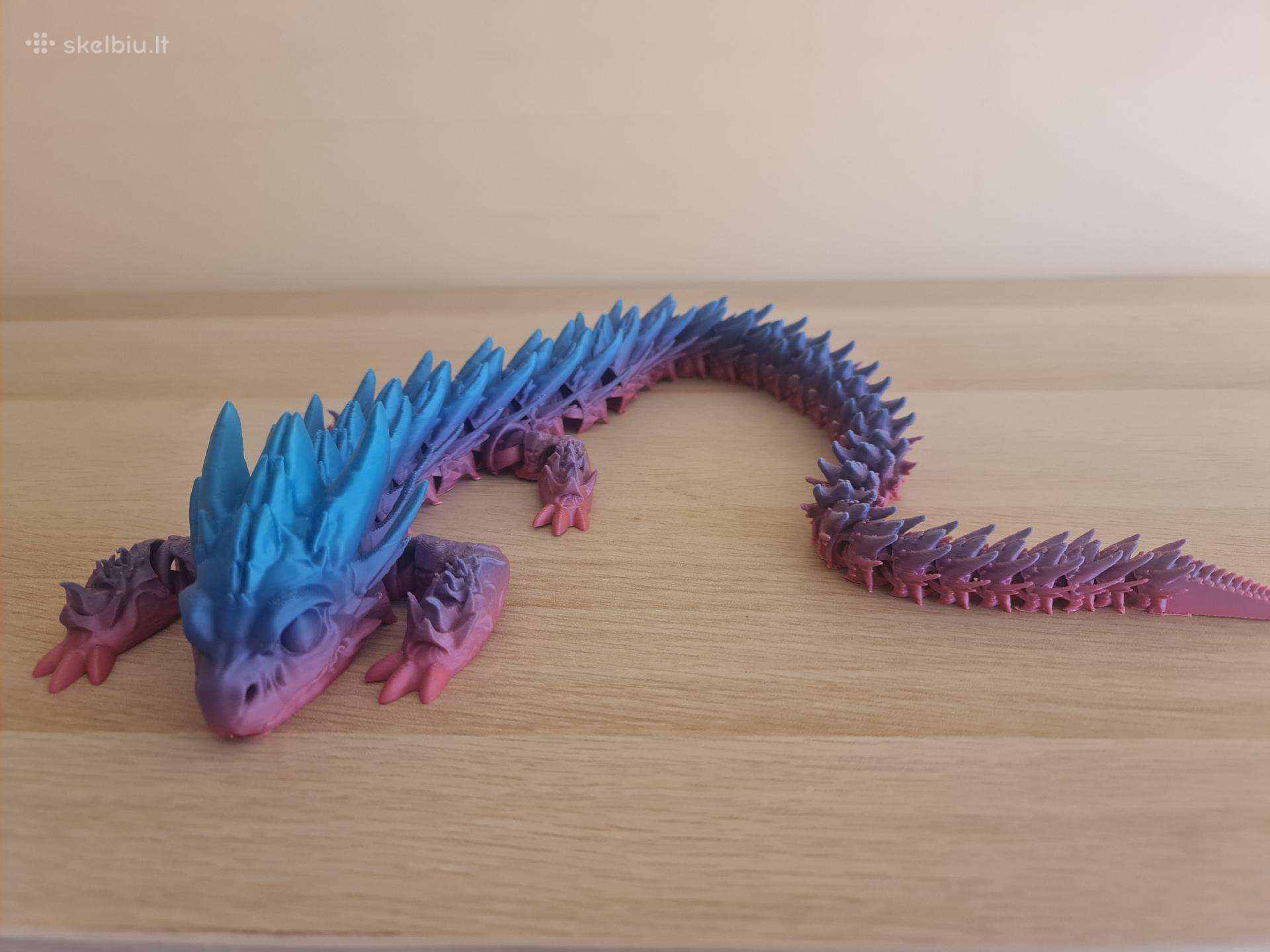 3D spausdintas drakonas