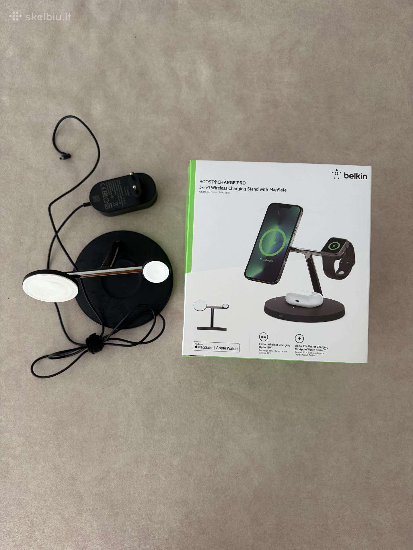 Belkin 3 in 1 pakrovėjas magsafe