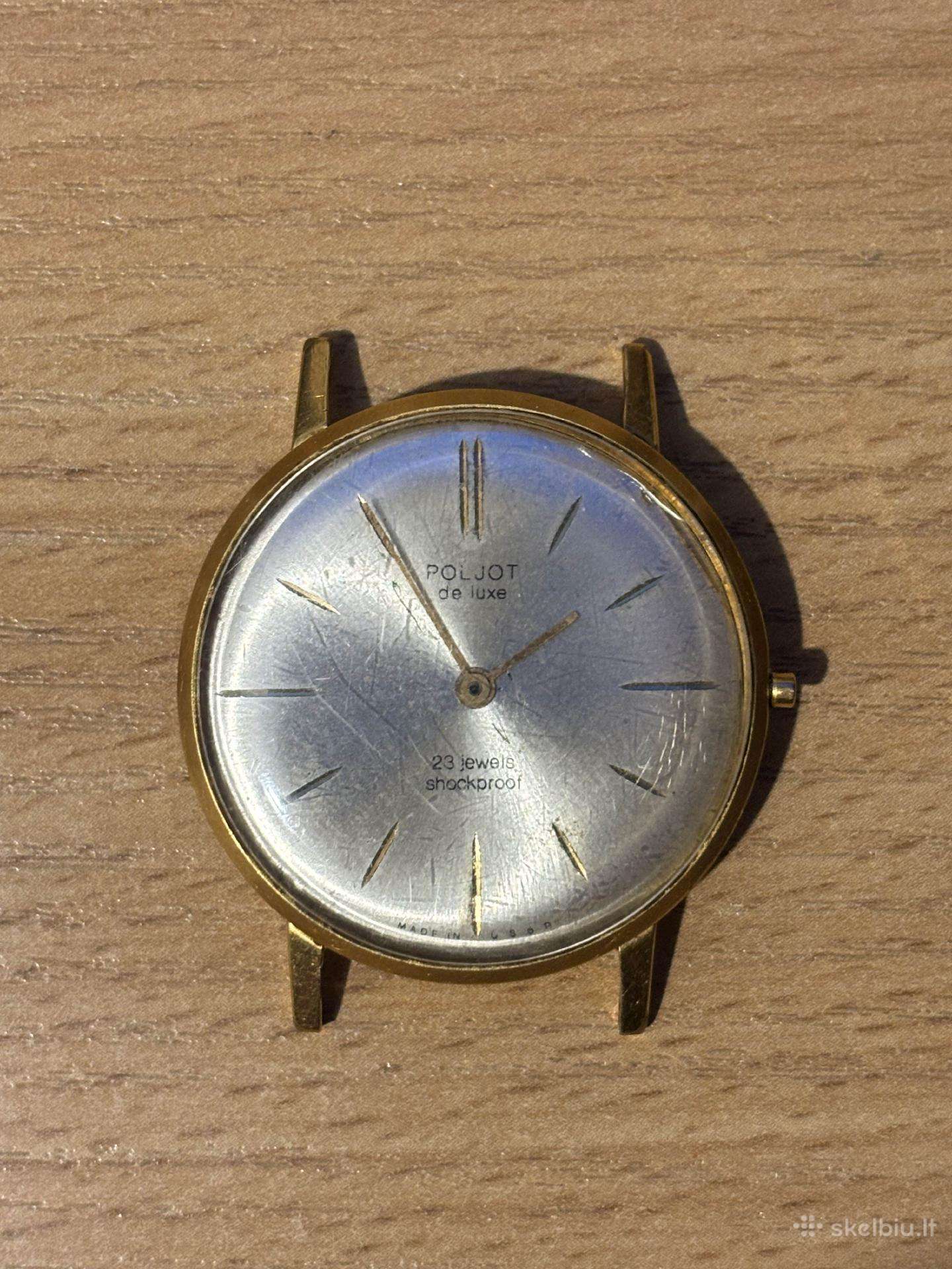 Tarybinis laikrodis Poljot de Luxe