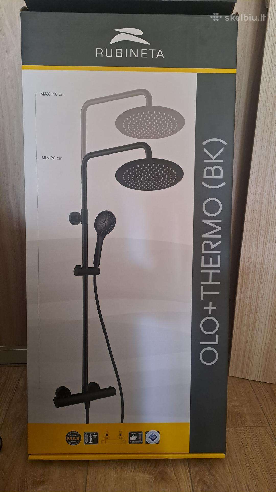 Dušas su termostatu.