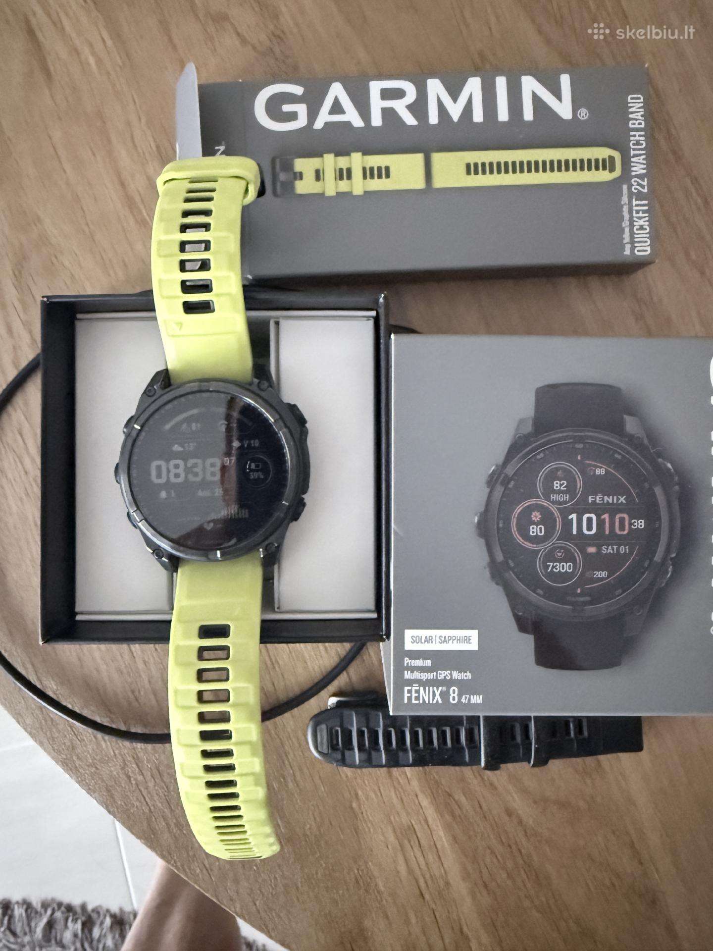 Garmin fenix 8 saphire solar 47 carbon grey