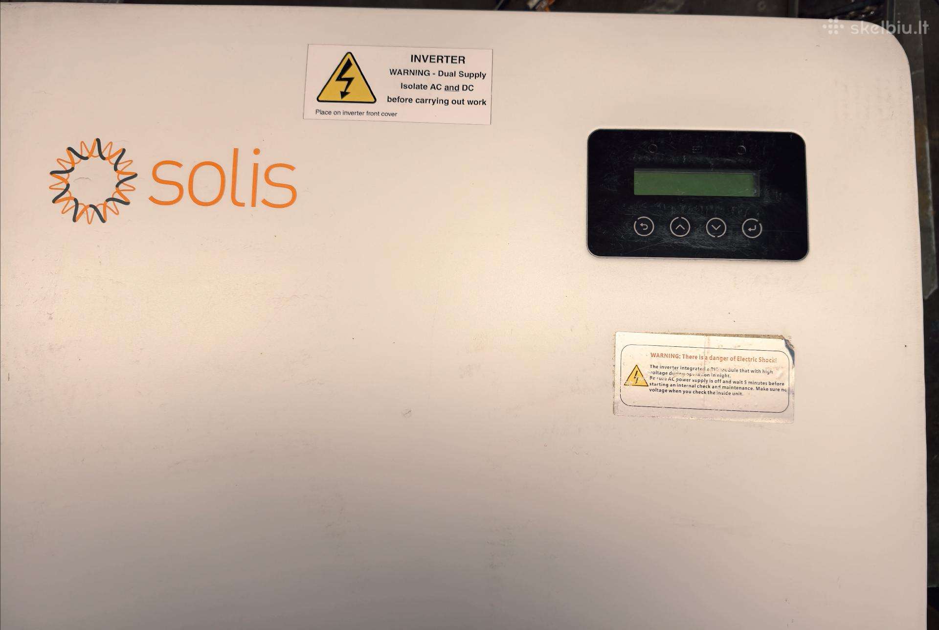 Naudotas trifazis Gridon inverteris Solis S5-gc60k