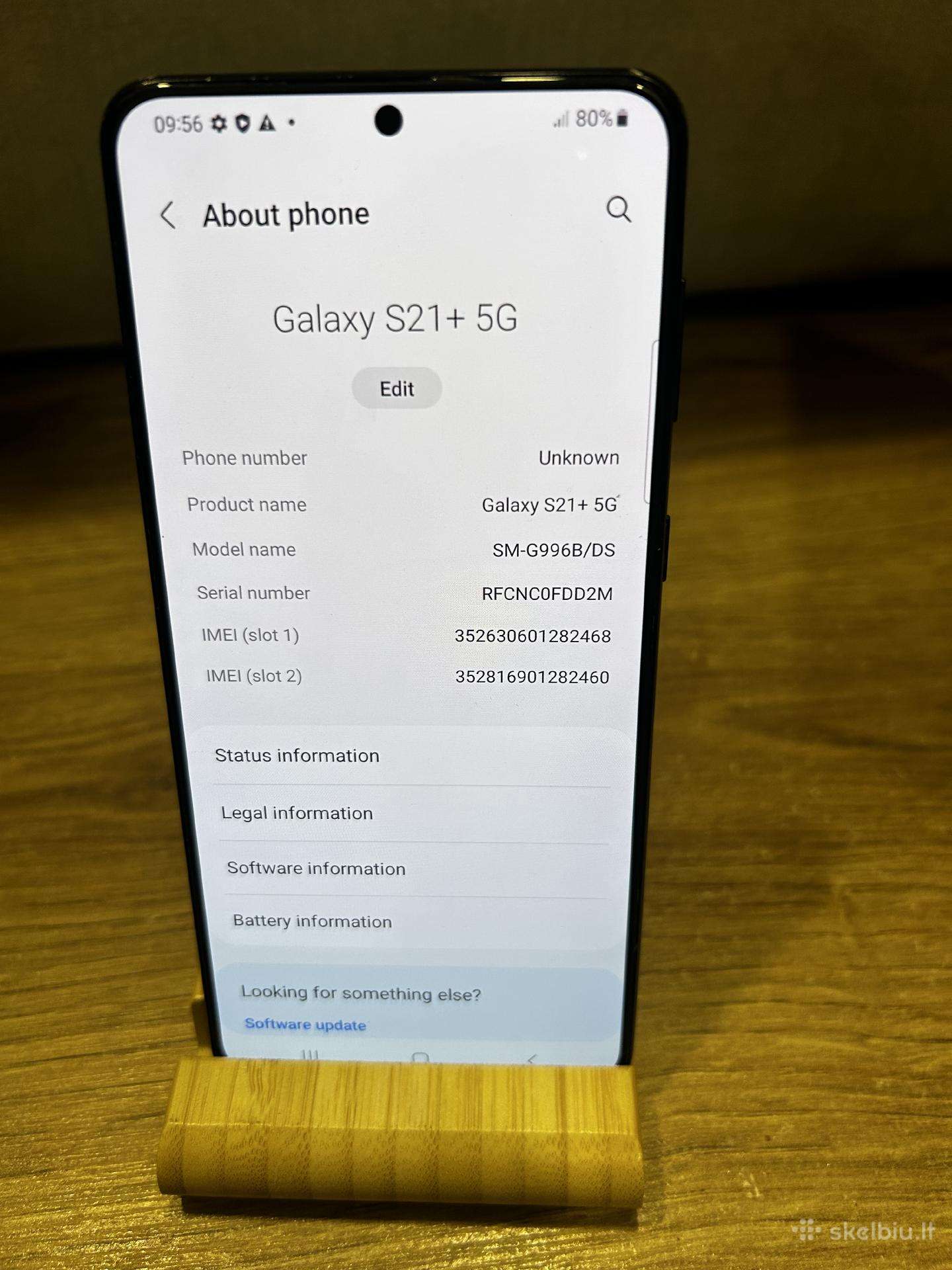 Samsung S21+ 128gb puikiai išlaikytas