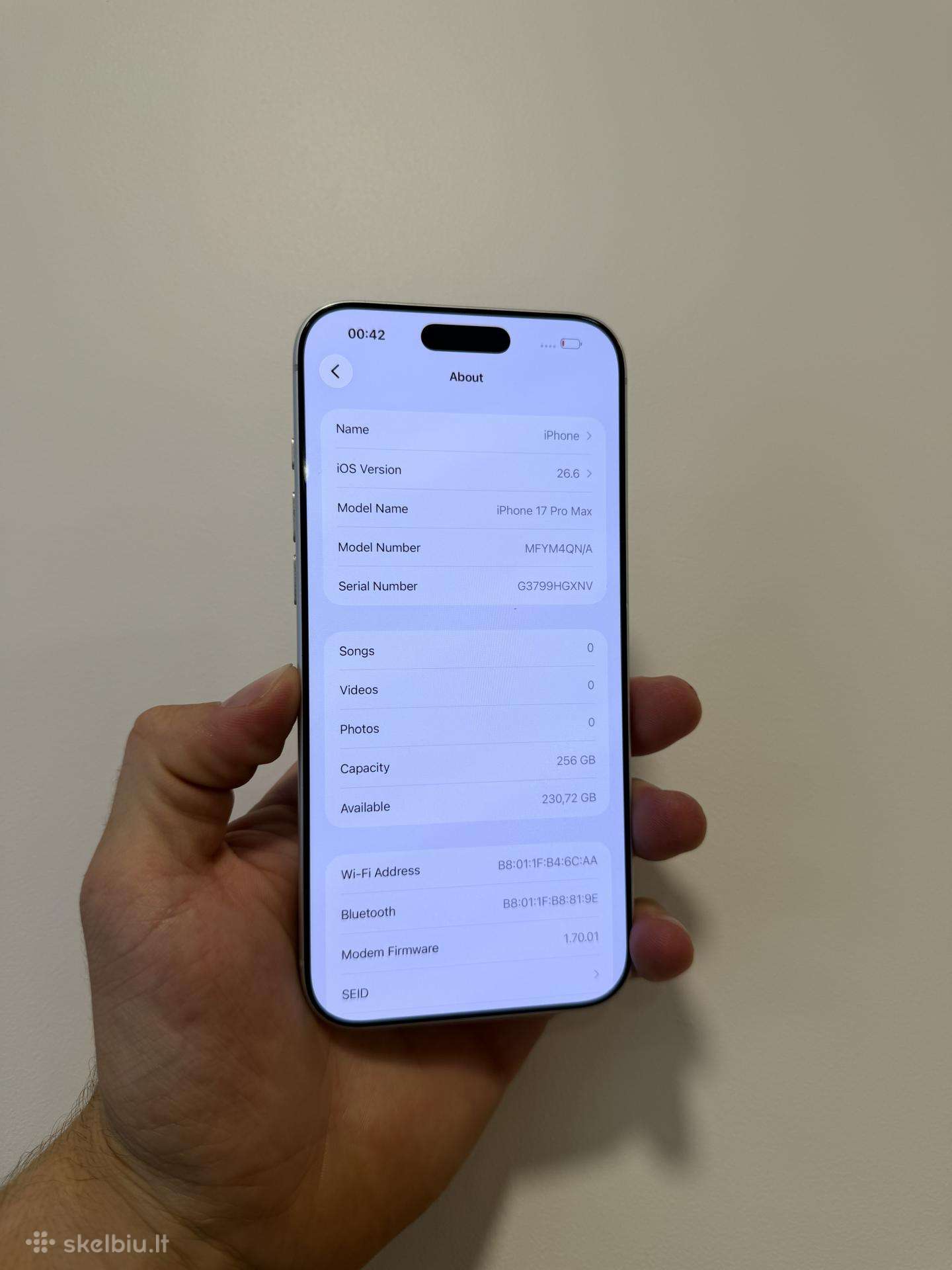 iPhone 17 Pro Max 256