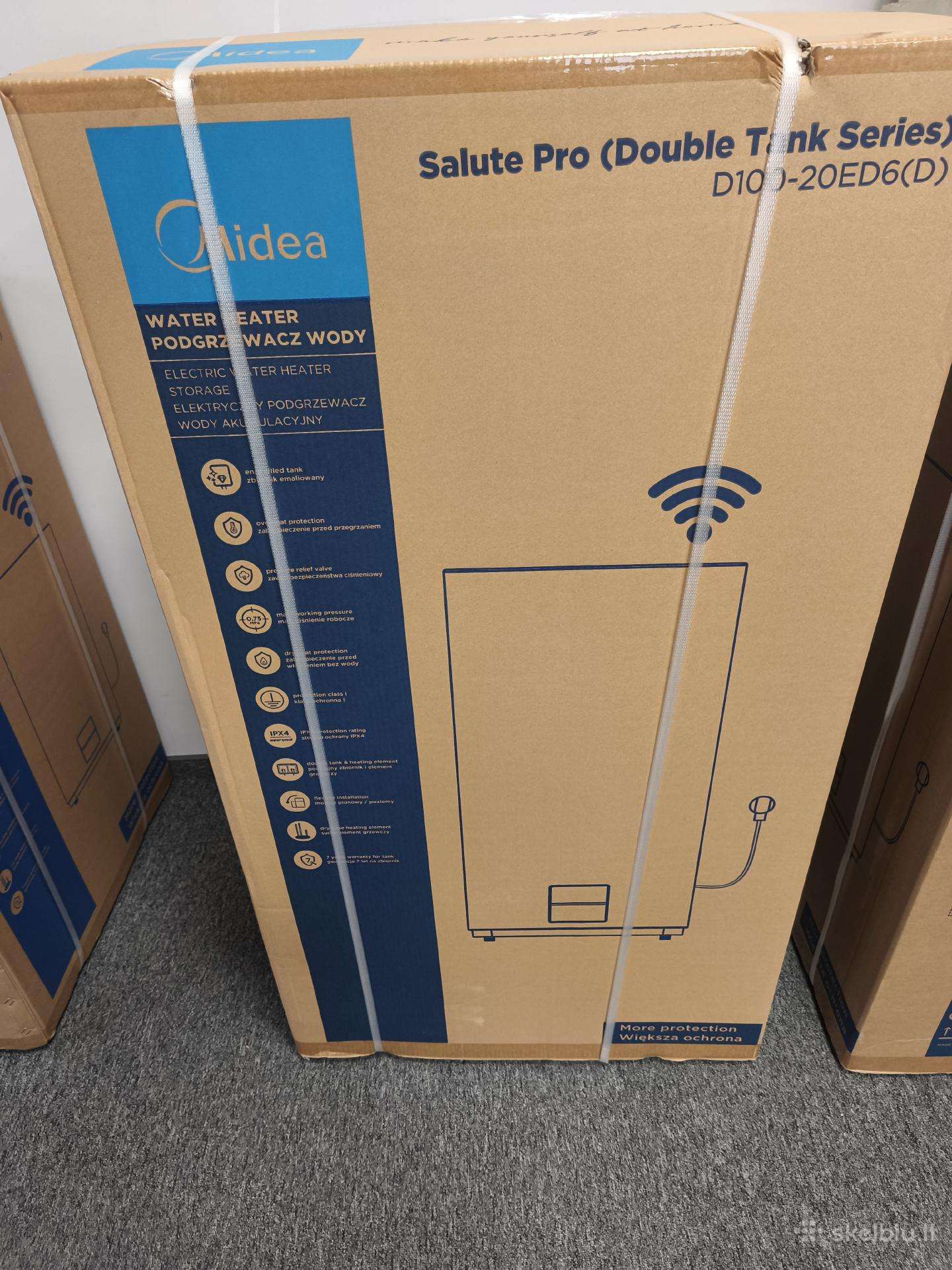 Naujas elektrinis boileris Midea su ibrežimu .
