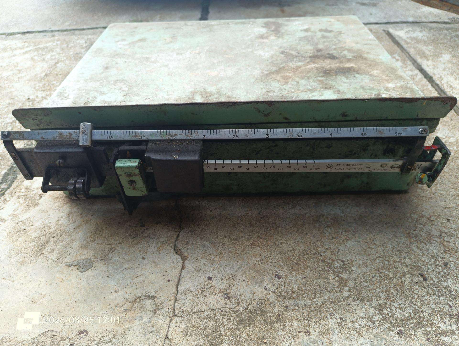 Mechaninės svarstyklės iki 100 kg.
