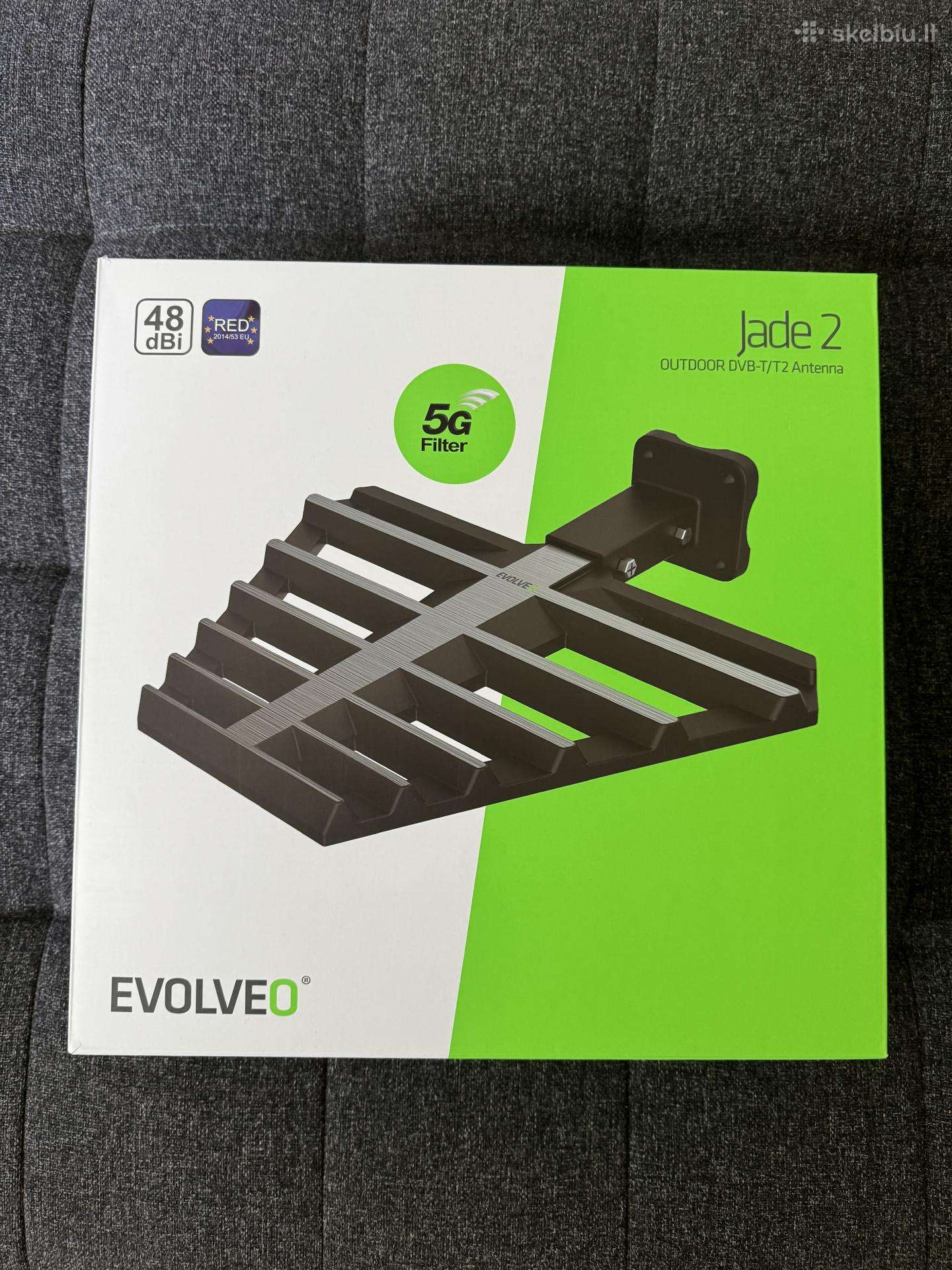 Evolveo Jade 2, aktyvi lauko Dvb-t2 antena, 48 dbi