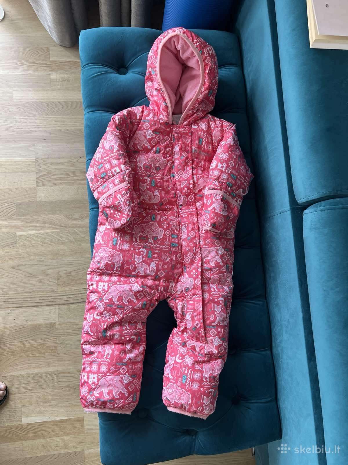 Pūkinis žieminis kombinezonas 12-18men vaikui