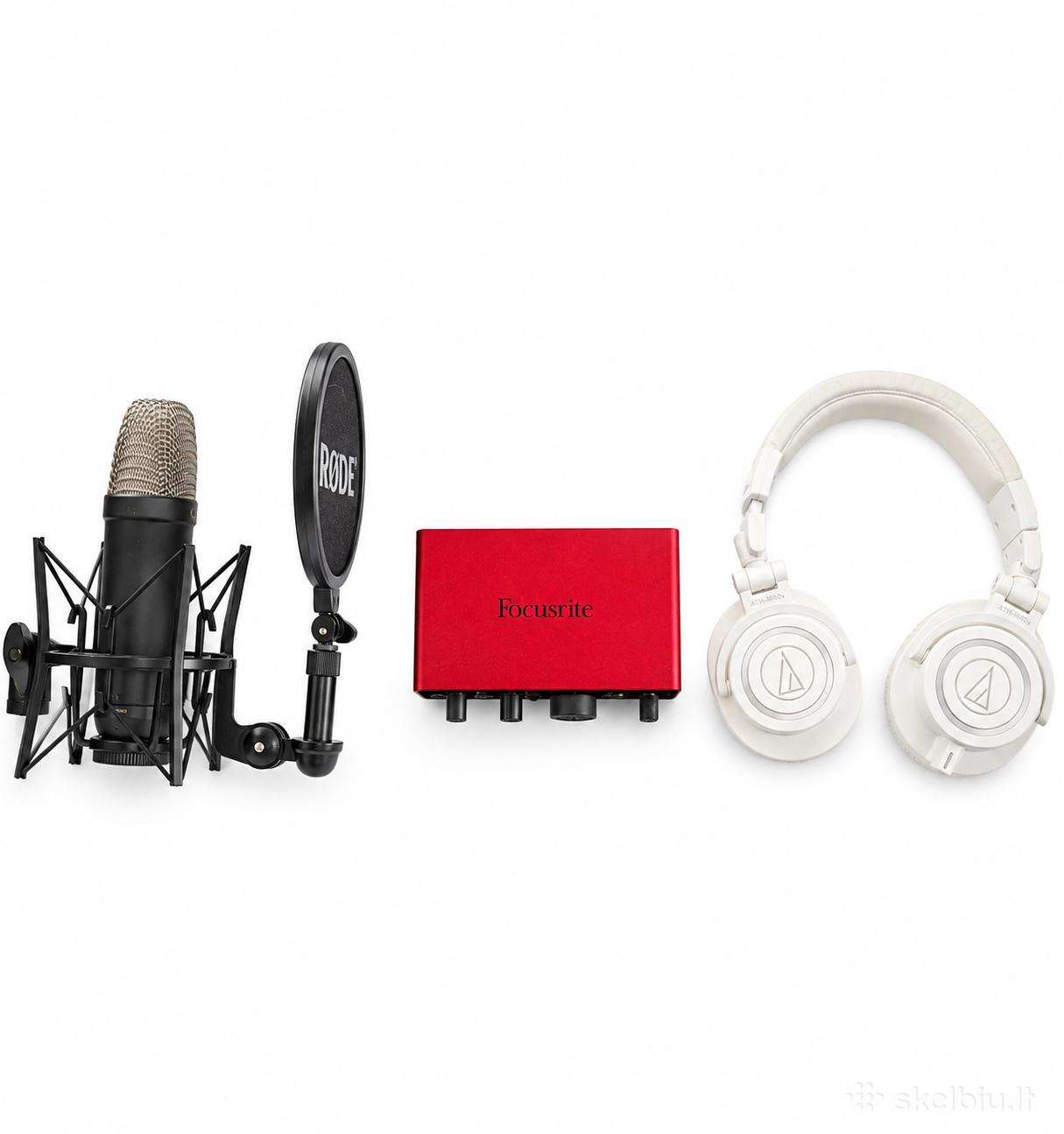 Rode Nt1 Focusrite 4th Ath-m50x