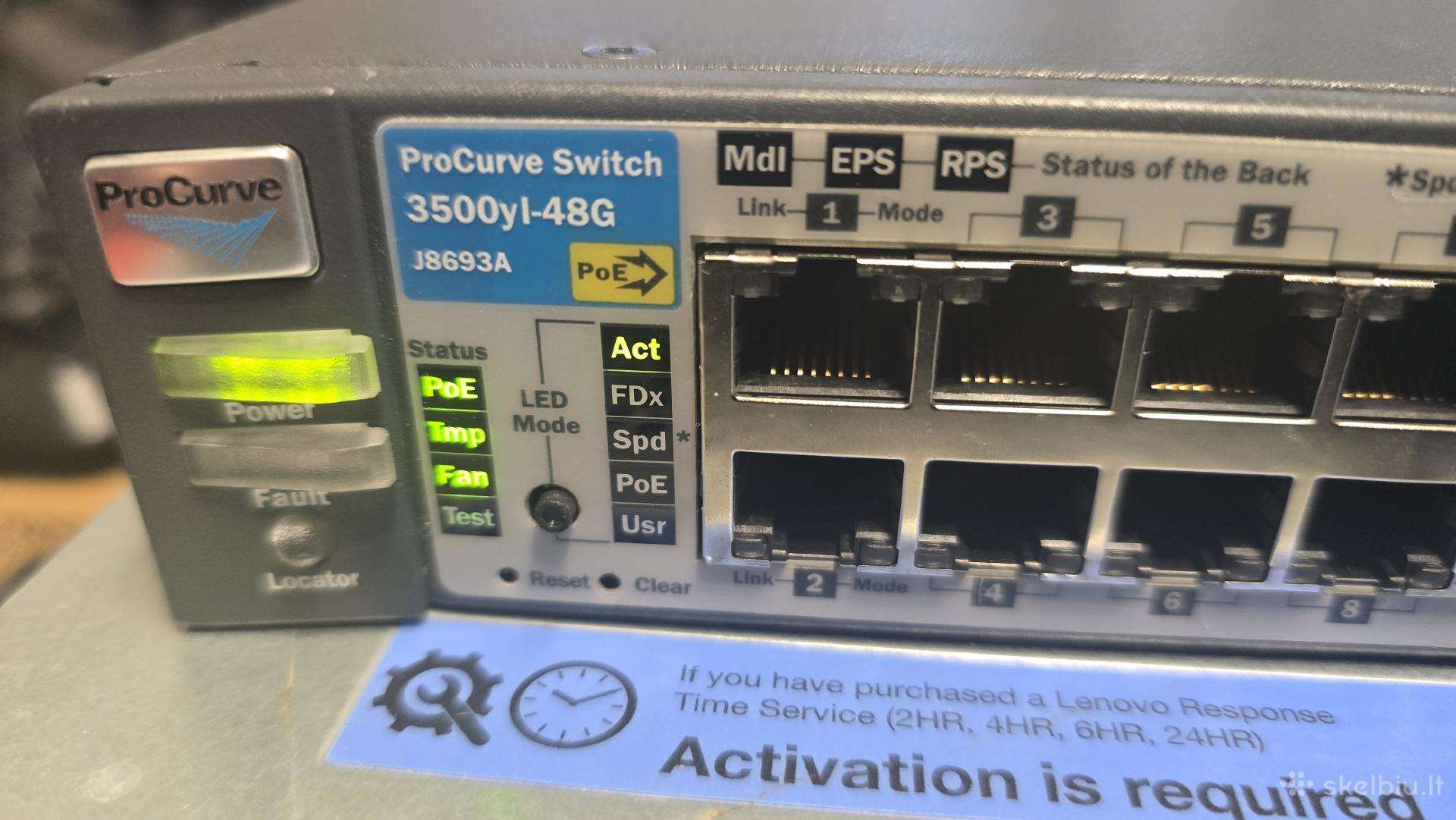 Hp Procurve 1810g-24 Aruba 3com Cisco 40gbe ir kt.