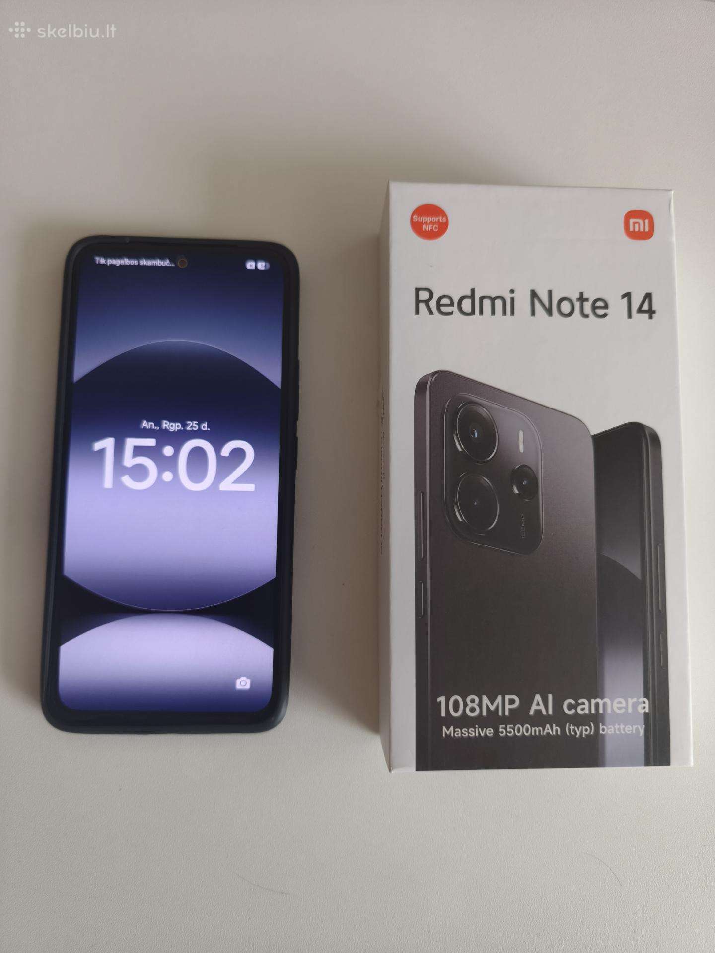 Telefonas Xiaomi Redmi Note 14 256 GB Telefonai