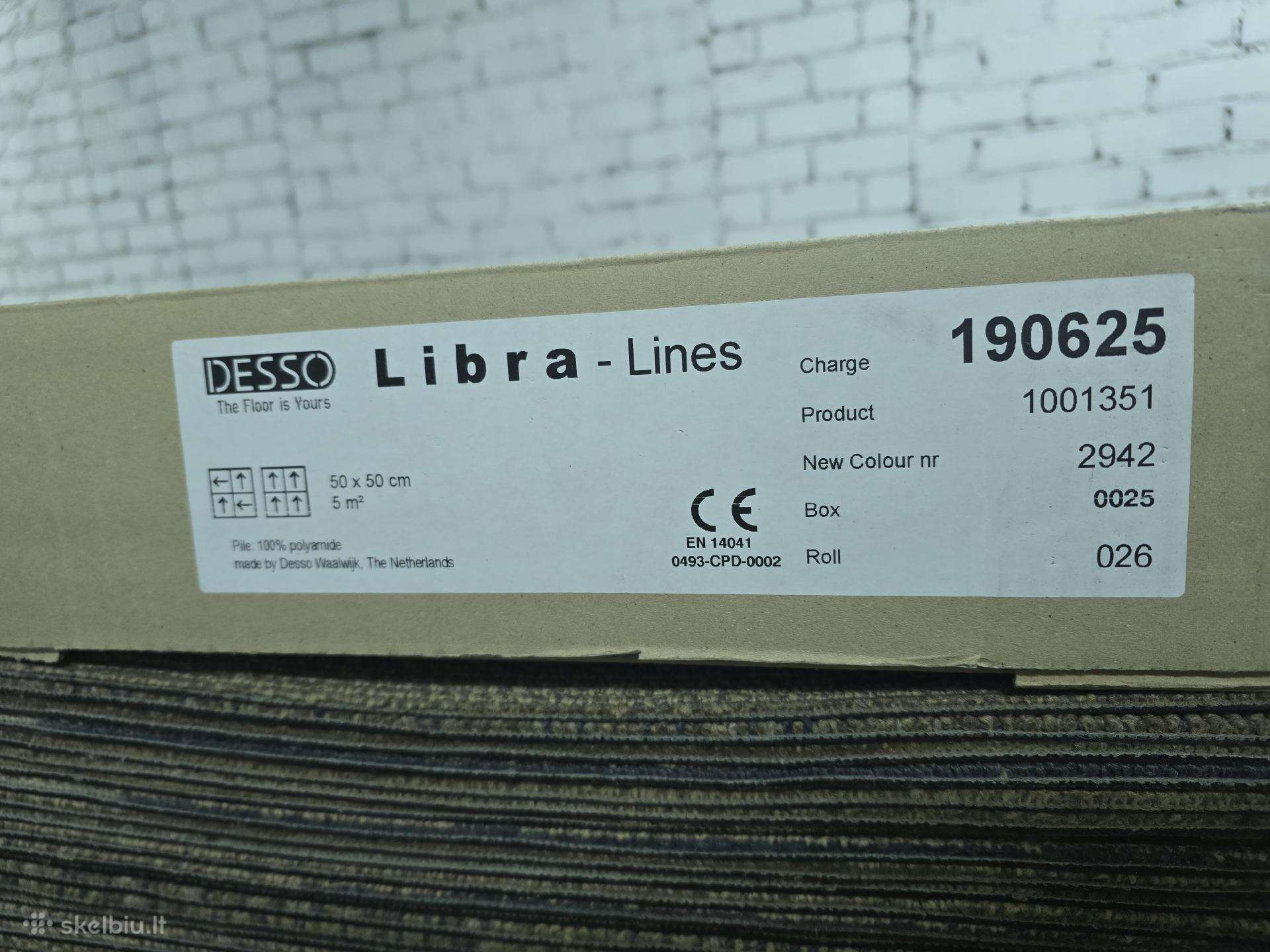 Kiliminės plytelės Desso Libra-lines 50x50