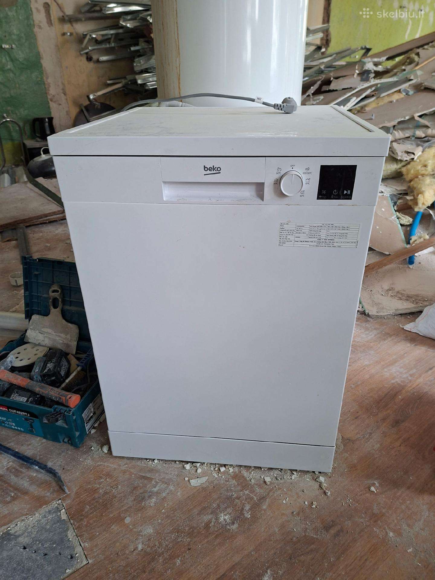 Įmontuojama indaplovė Beko Bdin16435