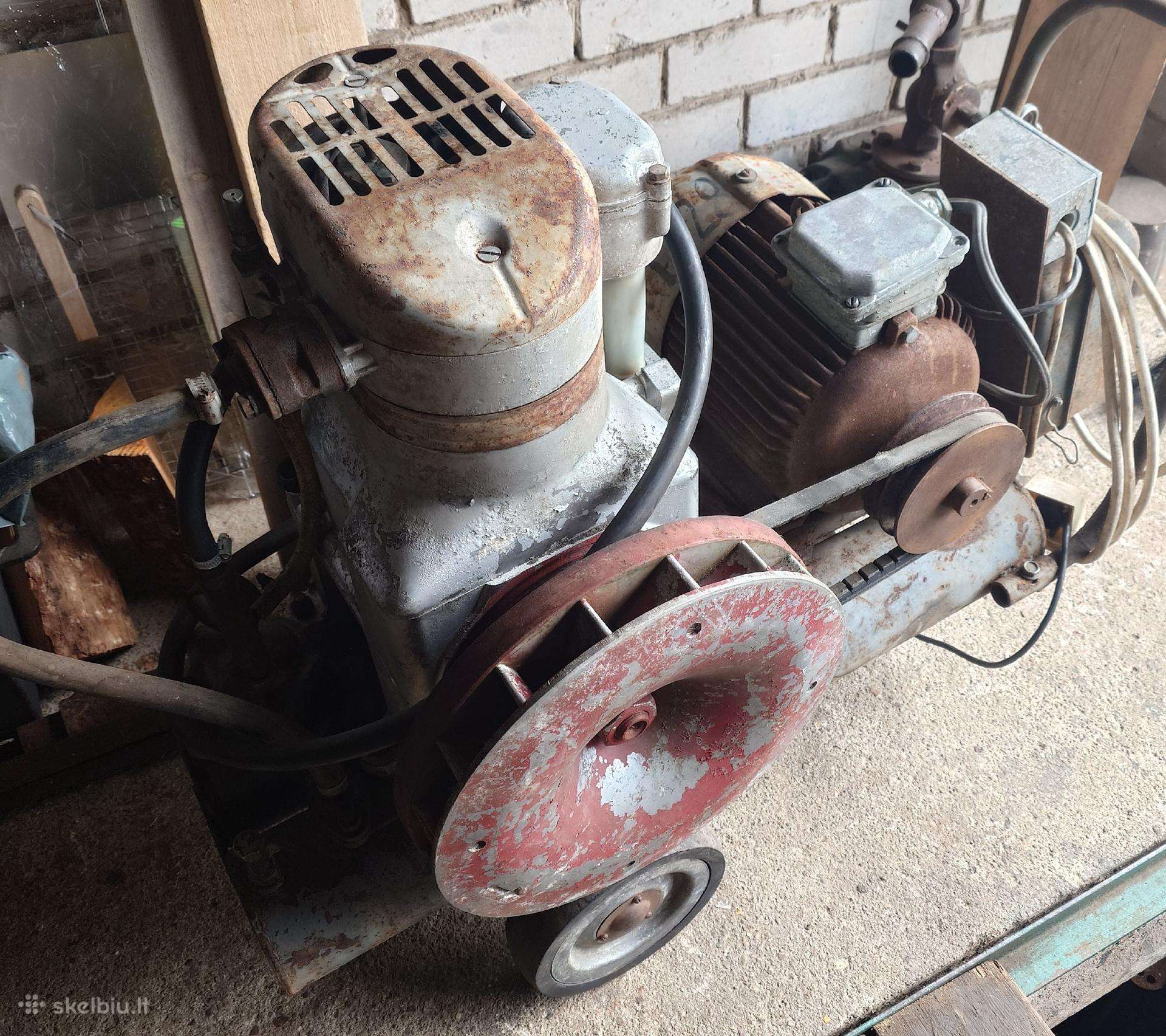Draglain oro kompresorius Y43102 su 5,5 kw motoru
