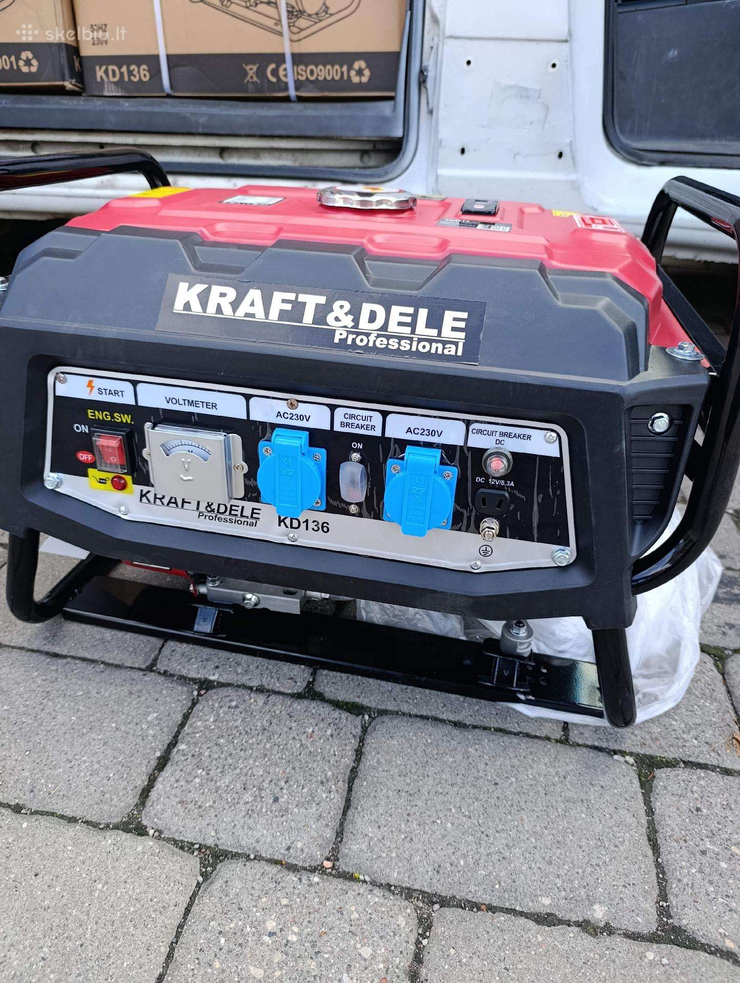 Generatoriai 3kw už 300€ Panevėžyje. Yra 1,5kw
