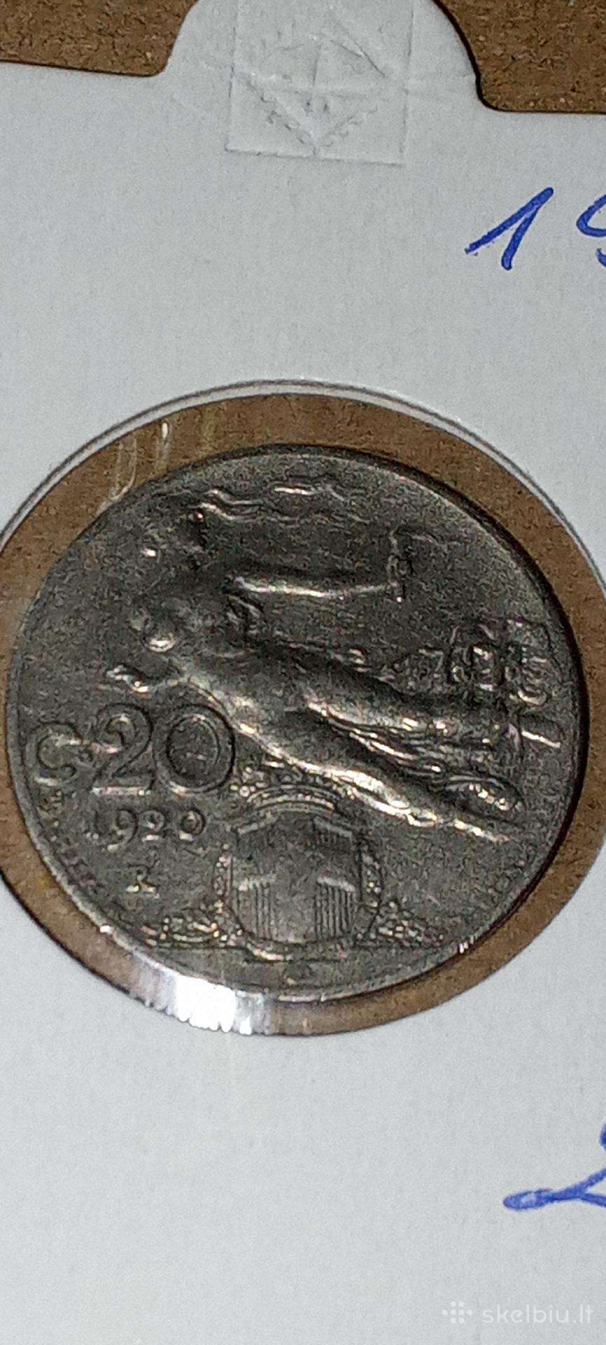 Italija 20 čertezimų 1920