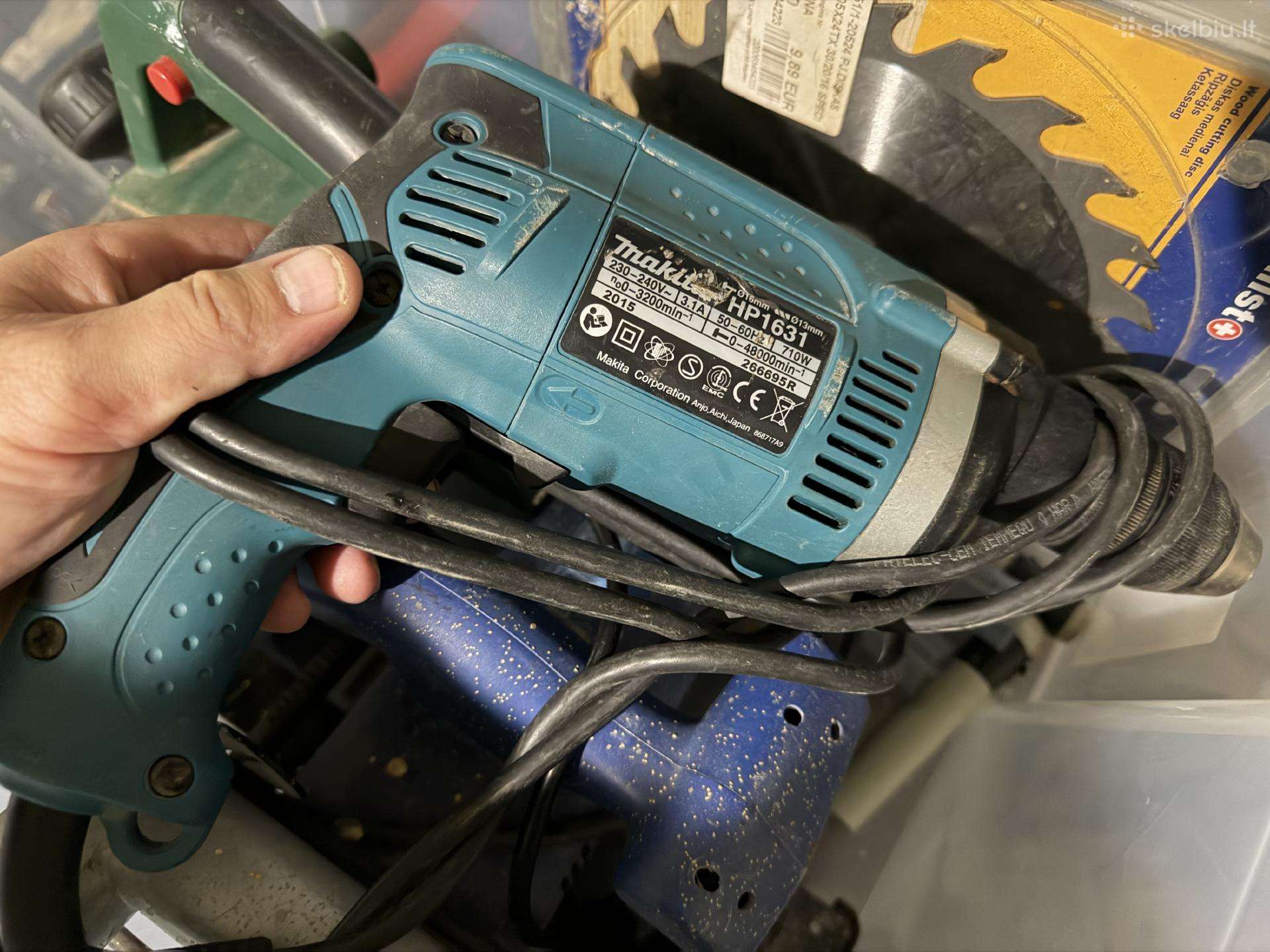 Makita Hp1631, 710w smūginis gręžtuvas
