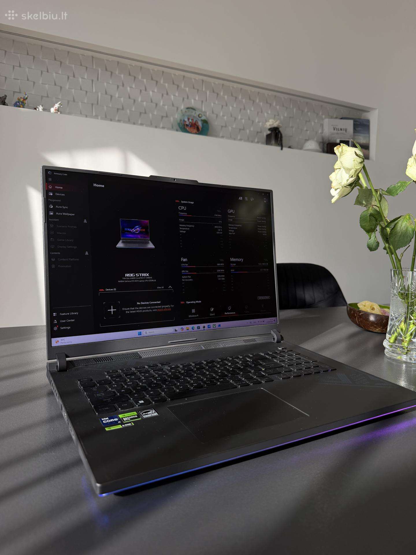 Asus Rog Strix G18-i9 Rtx 4070 /16 GB /1 TB SSD