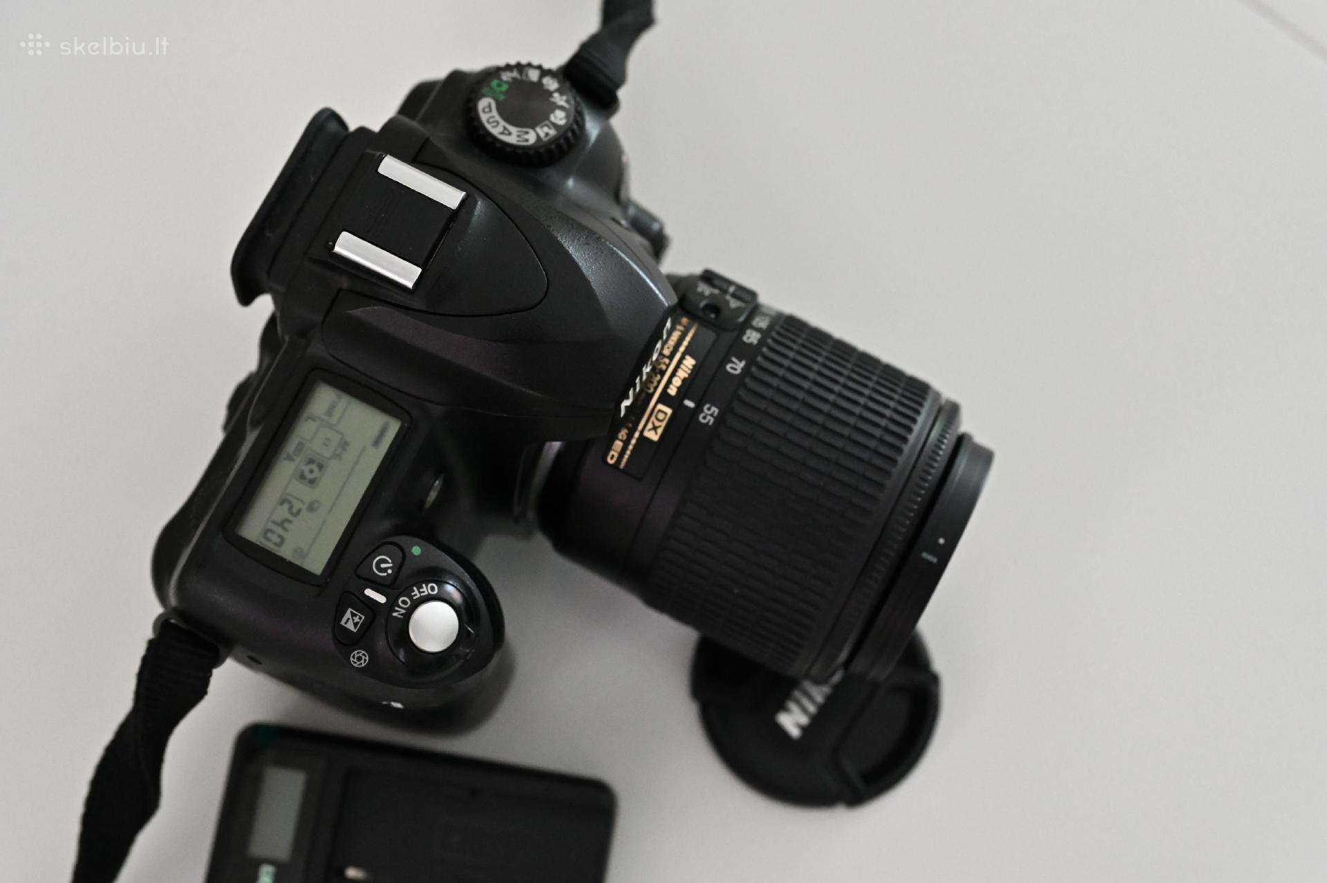 Nikon D50 + Nikkor Af-s 55-200mm tele objektyvas