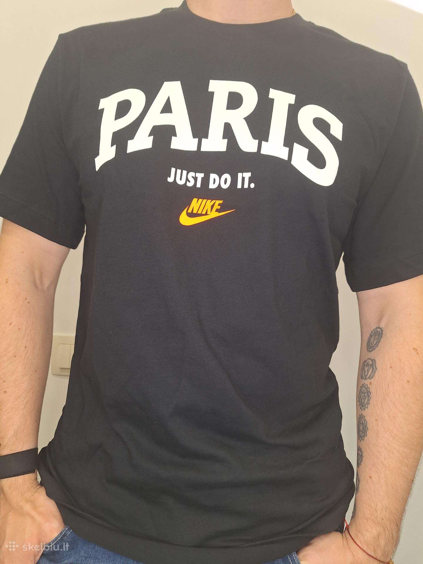 Nauji Nike Paris marškinėliai M dydis
